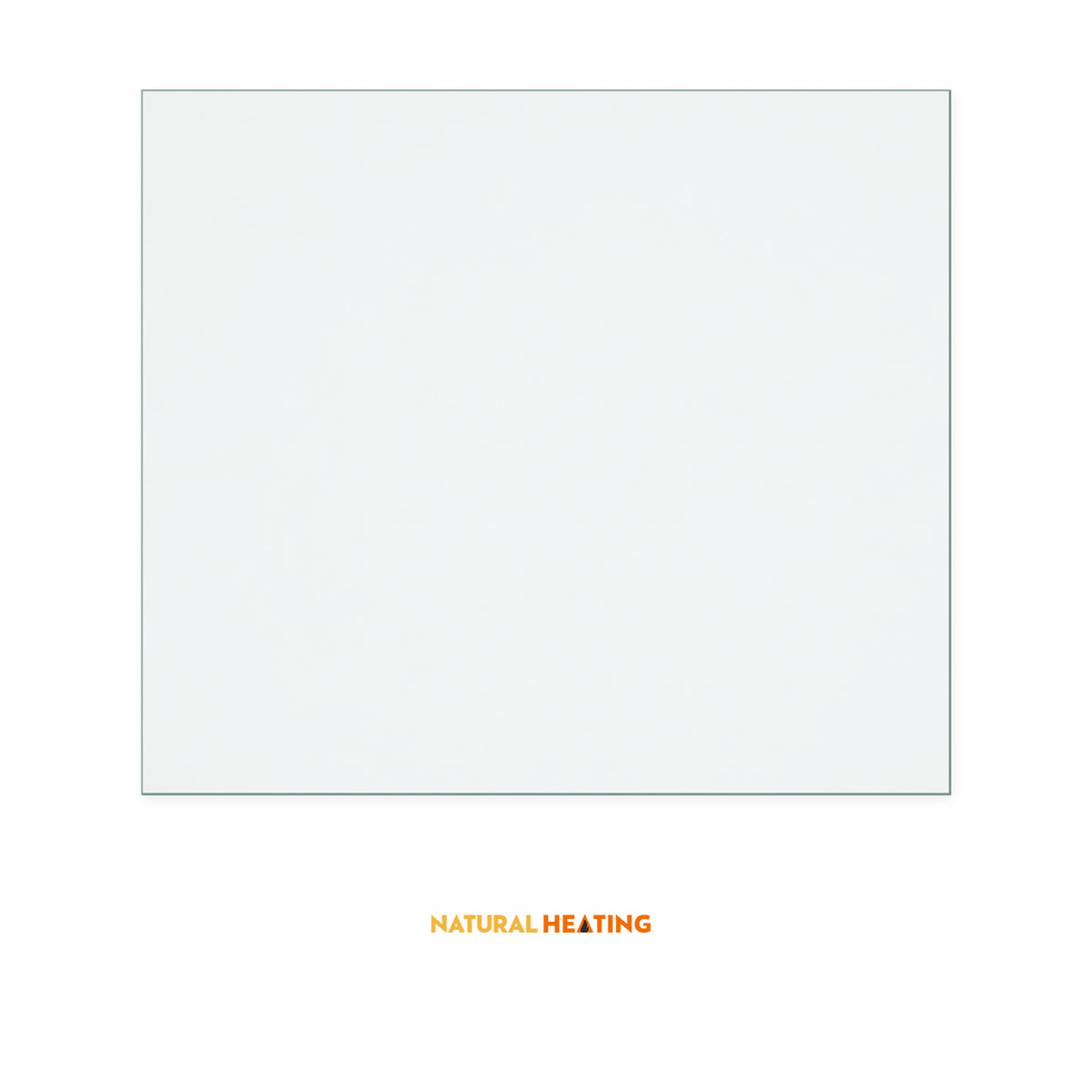 Natural Heating New Eltham replacement stove glass, 135 mm high x 155 mm wide, 4 mm thick
