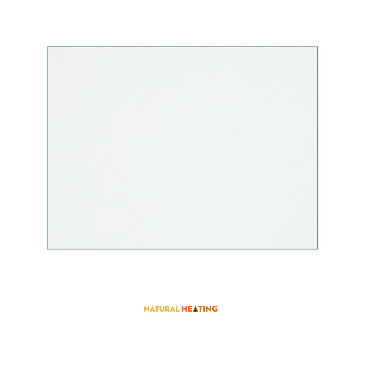 Natural Heating Railwaymans Hot Box replacement stove glass, 210 mm high x 280 mm wide, 4 mm thick