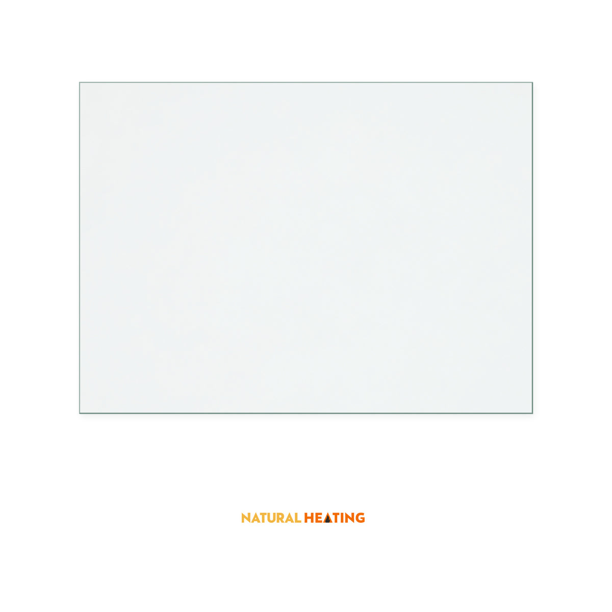 Natural Heating Trilby replacement stove glass, 190 mm high x 260 mm wide, 4 mm thick