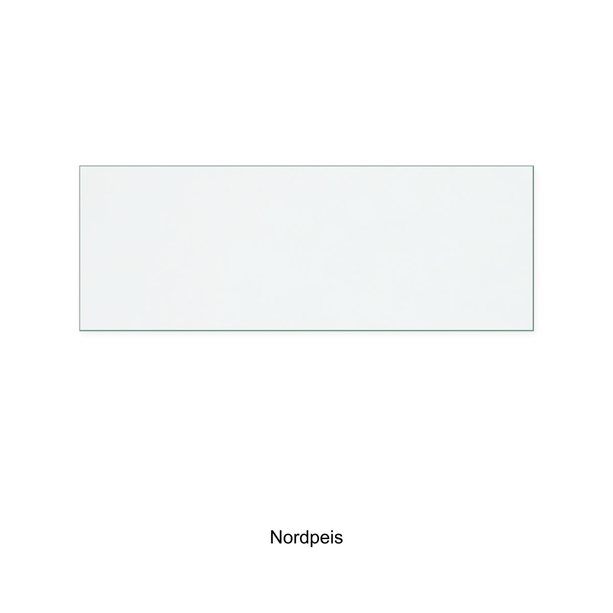 Nordpeis N22 replacement stove glass, 118 mm high x 325 mm wide, 4 mm thick