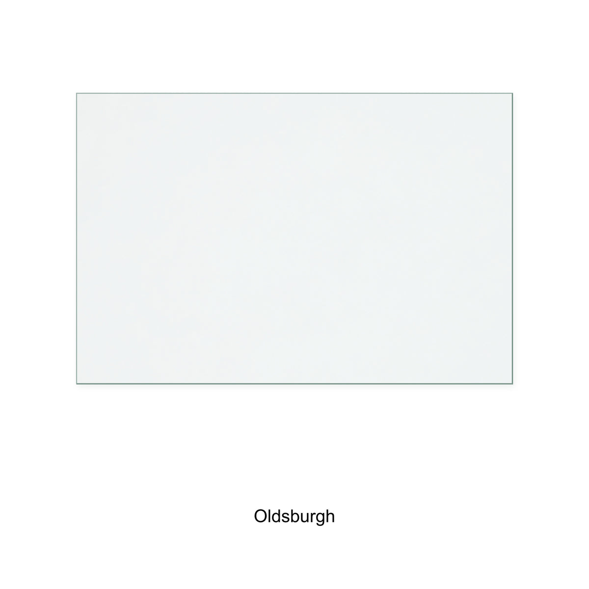 Oldsburgh Skargen 5 - Glass 2 replacement stove glass, 300 mm high x 450 mm wide, 4 mm thick