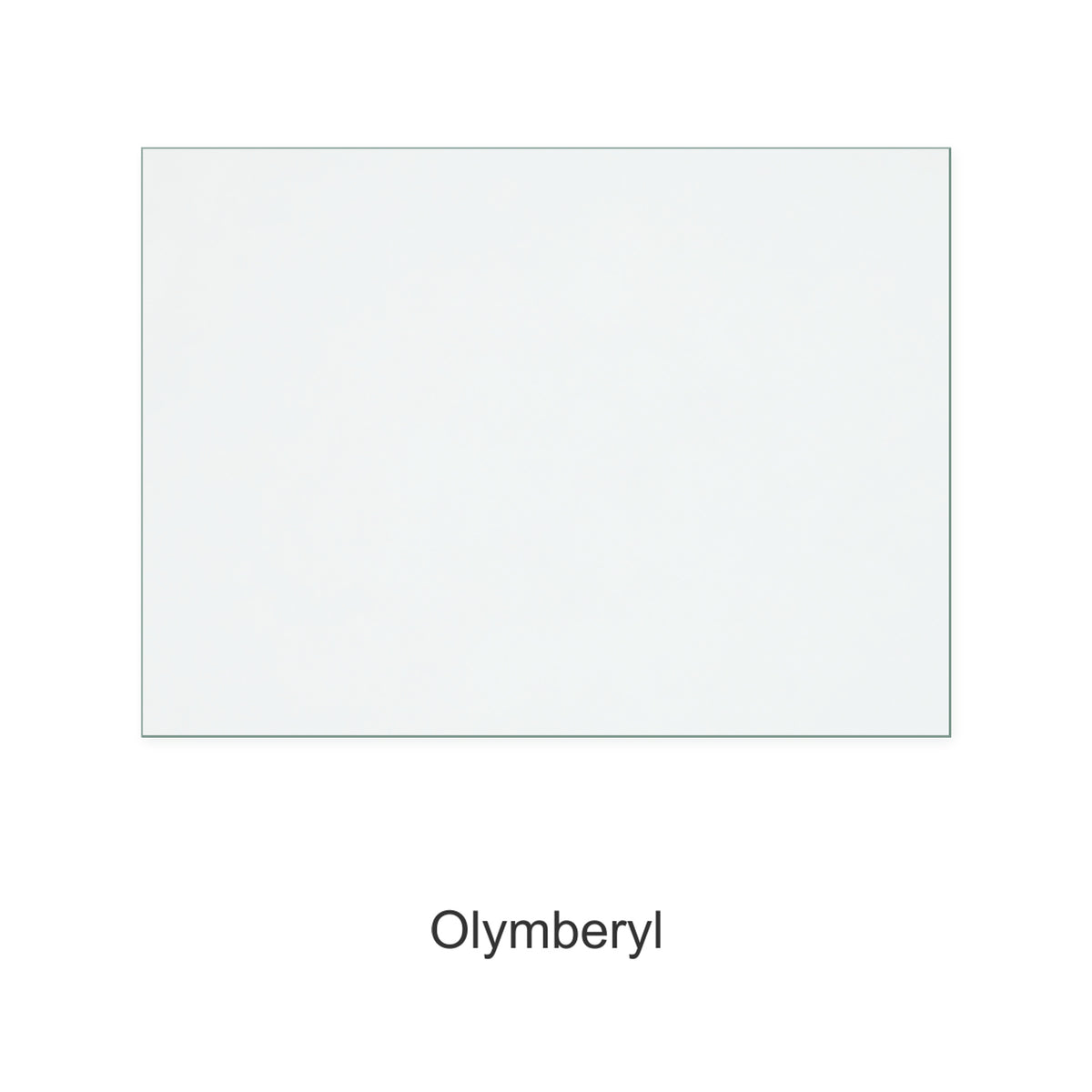 Olymberyl HF46C replacement stove glass, 415 mm high x 570 mm wide, 5 mm thick