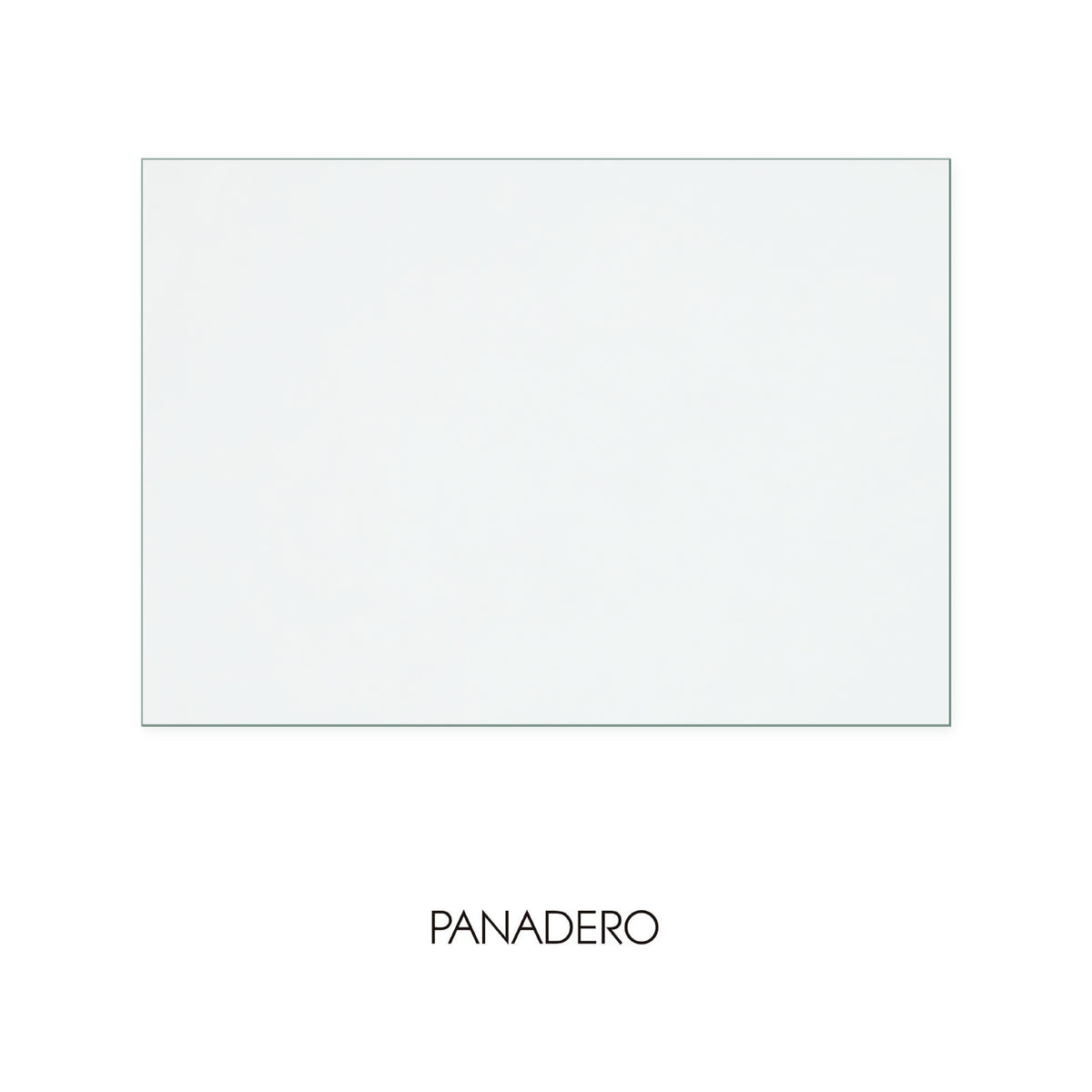 Panadero Zinc Front Glass replacement stove glass, 340 mm high x 485 mm wide, 4 mm thick