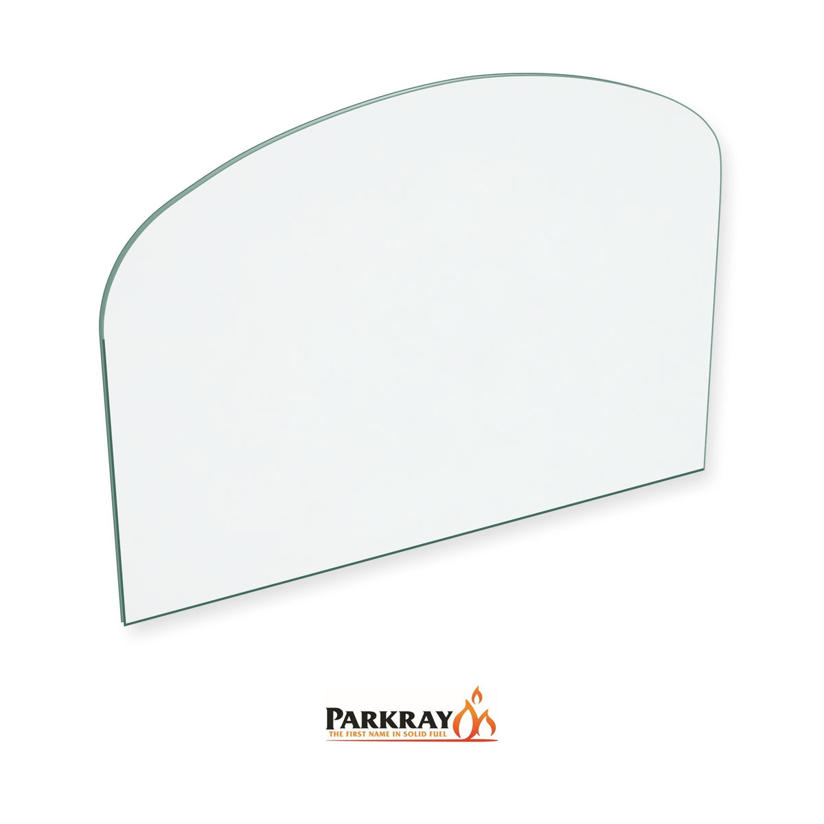 Parkray Firewarm 8 replacement stove glass, rectangle with arched top