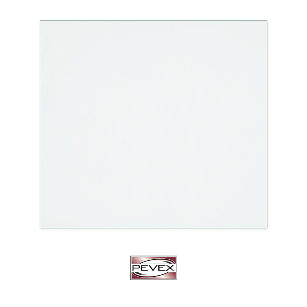 Pevex Garden Stove replacement stove glass, 315 mm high x 345 mm wide, 4 mm thick