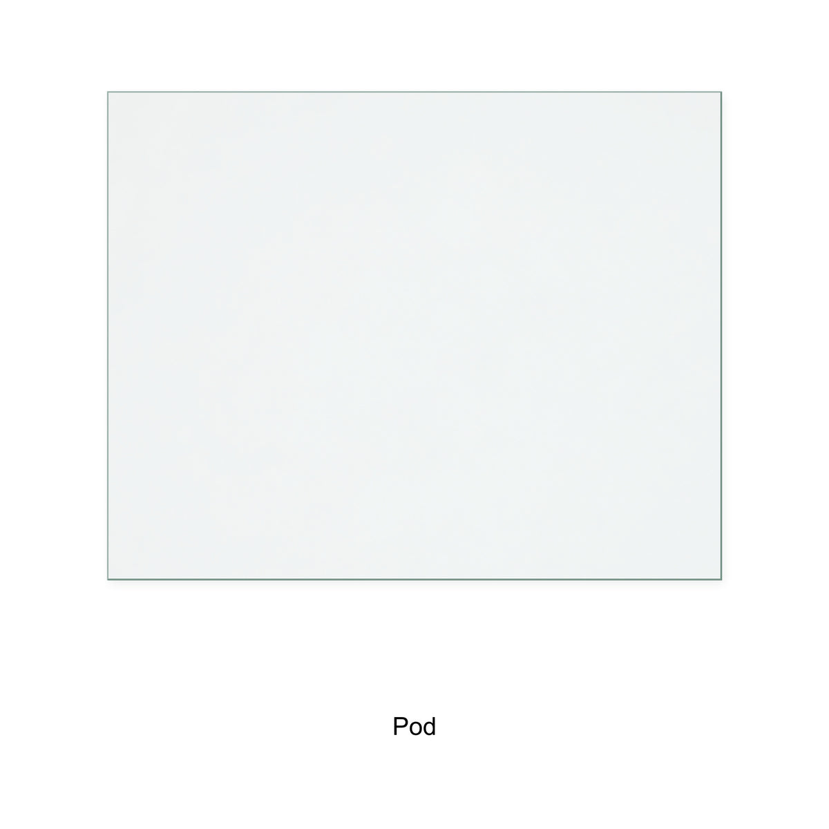 Pod 7 Tulin replacement stove glass, 310 mm high x 390 mm wide, 4 mm thick
