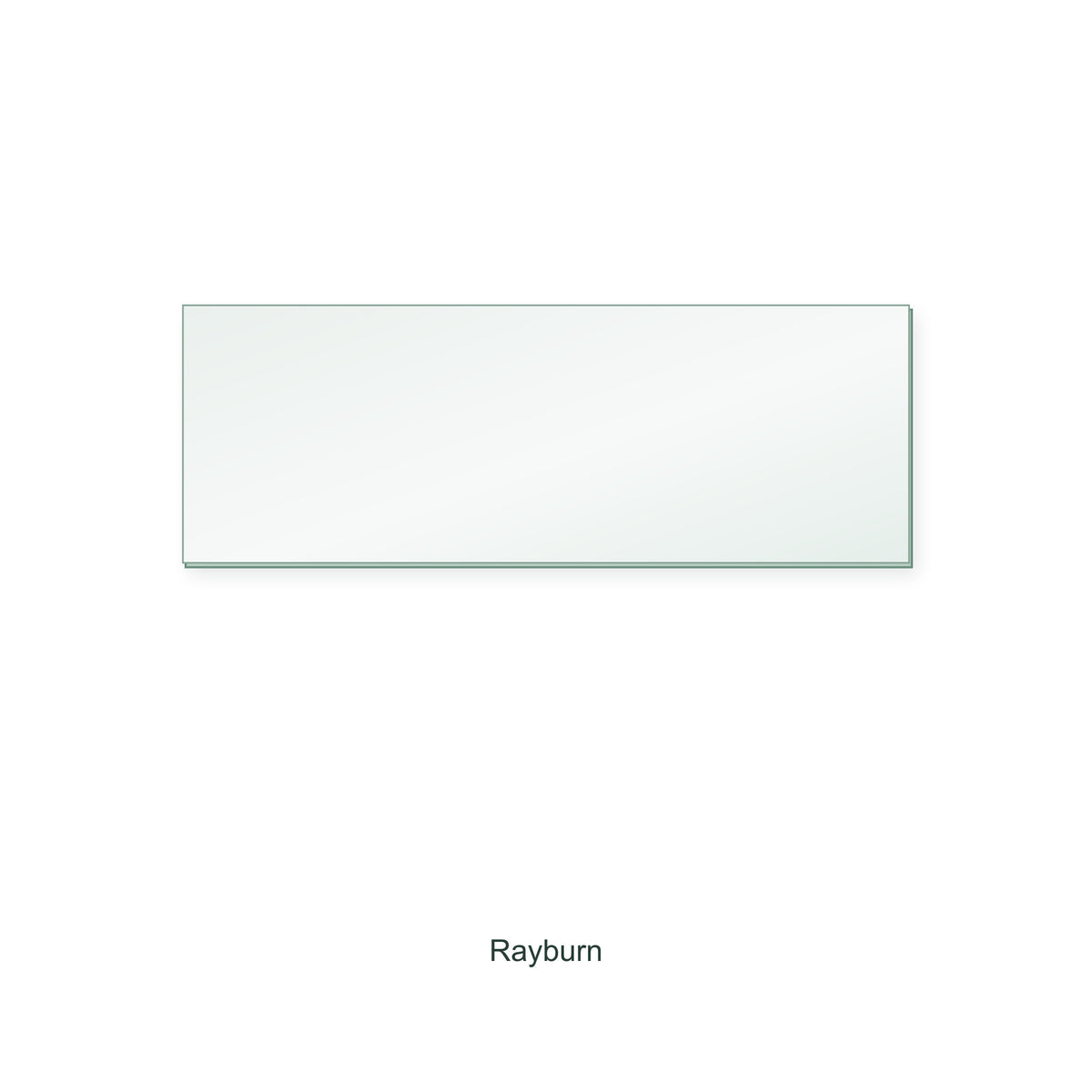 Rayburn Georgian replacement stove glass, rectangle