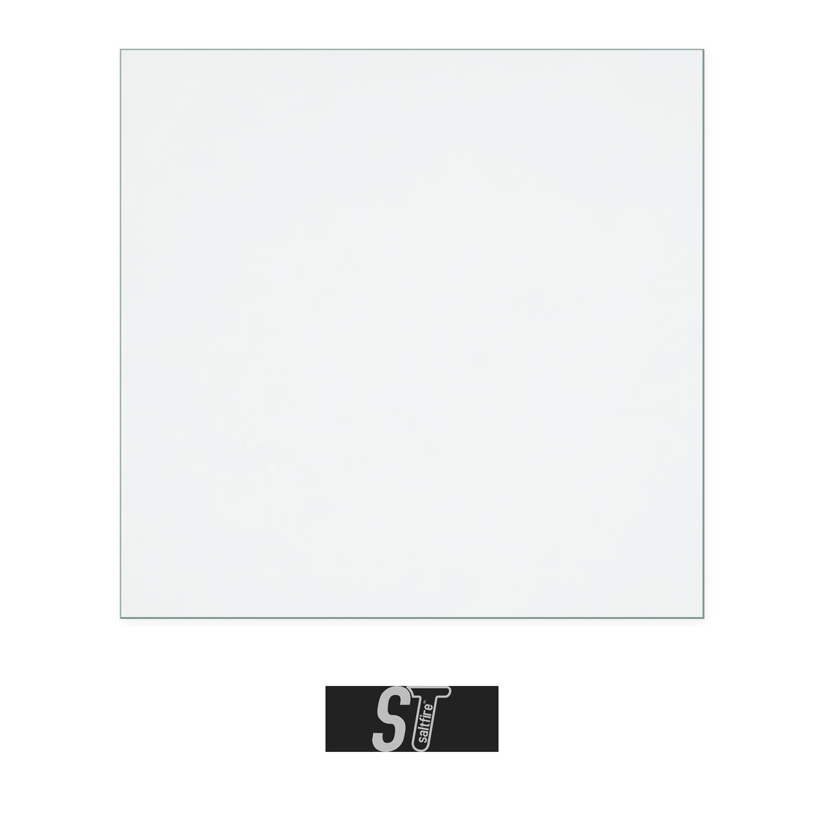 Saltfire Broadstone replacement stove glass, 277 mm high x 284 mm wide, 4 mm thick