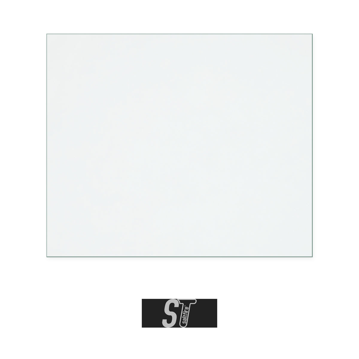 Saltfire Helsinki replacement stove glass, 261 mm high x 311 mm wide, 4 mm thick