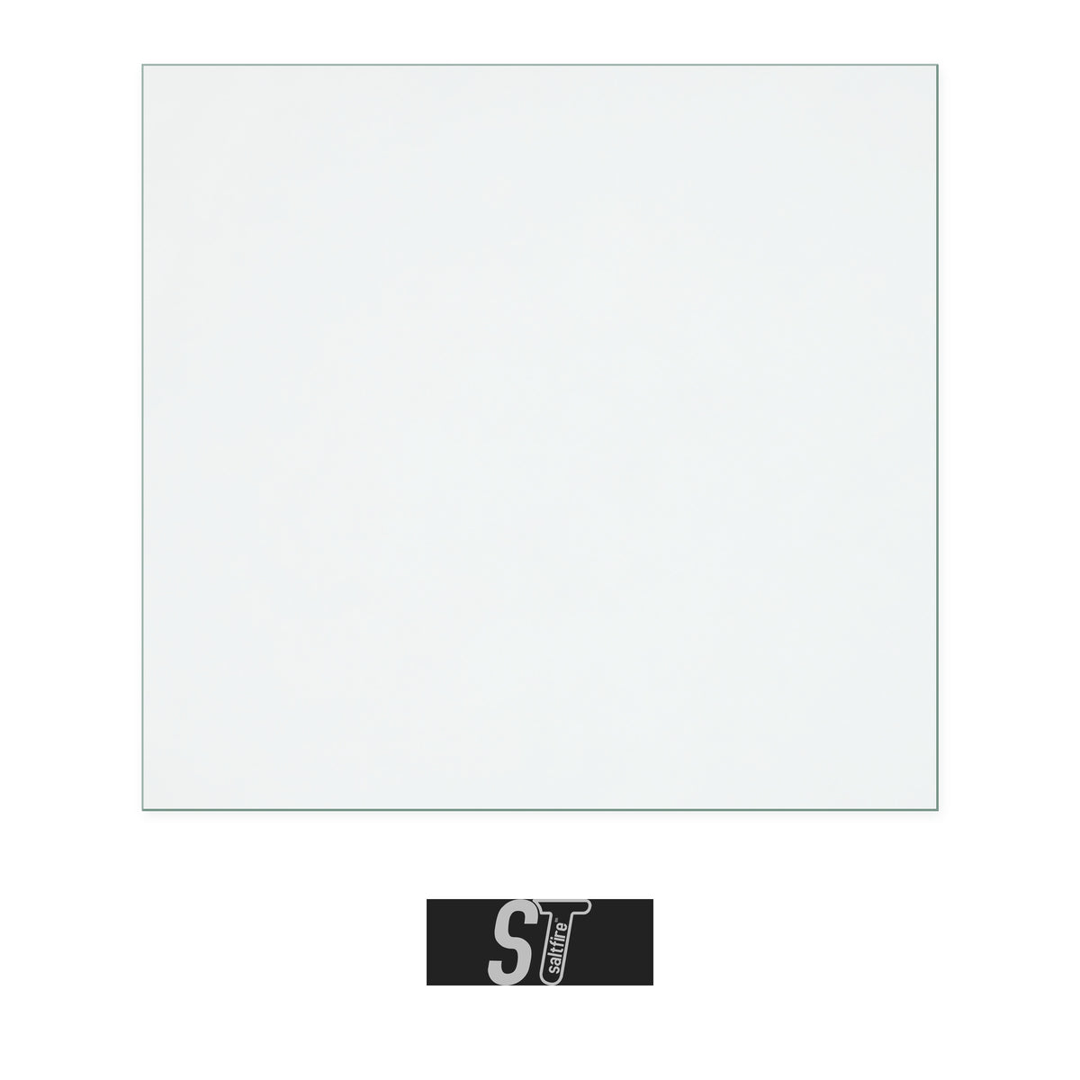 Saltfire Kimmeridge replacement stove glass, 270 mm high x 288 mm wide, 4 mm thick
