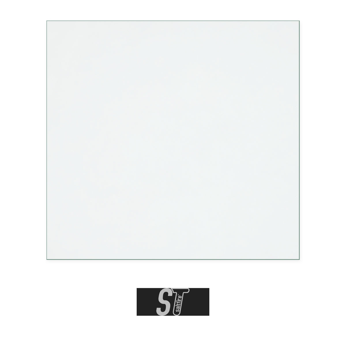 Saltfire Peanut 5 replacement stove glass, 291 mm high x 308 mm wide, 4 mm thick