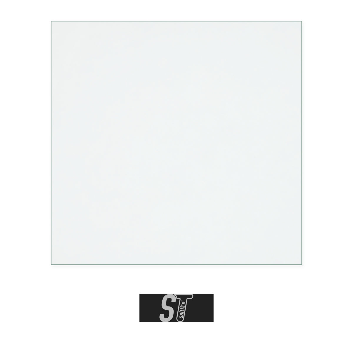 Saltfire ST4 replacement stove glass, 345 mm high x 355 mm wide, 4 mm thick