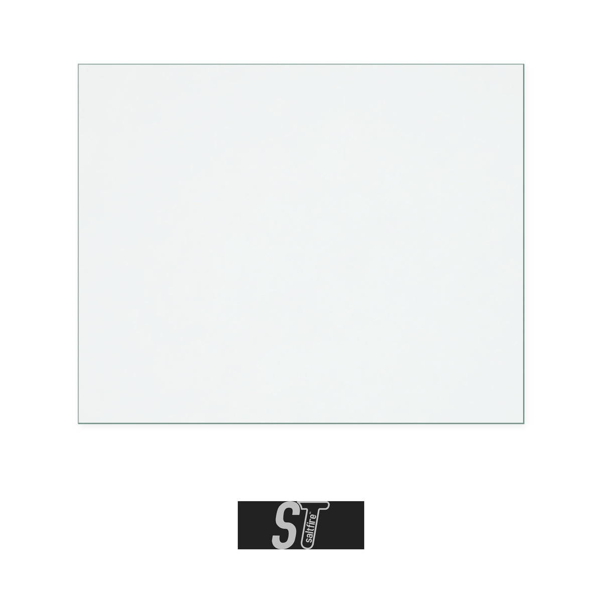 Saltfire Tyneham replacement stove glass, 200 mm high x 248 mm wide, 4 mm thick