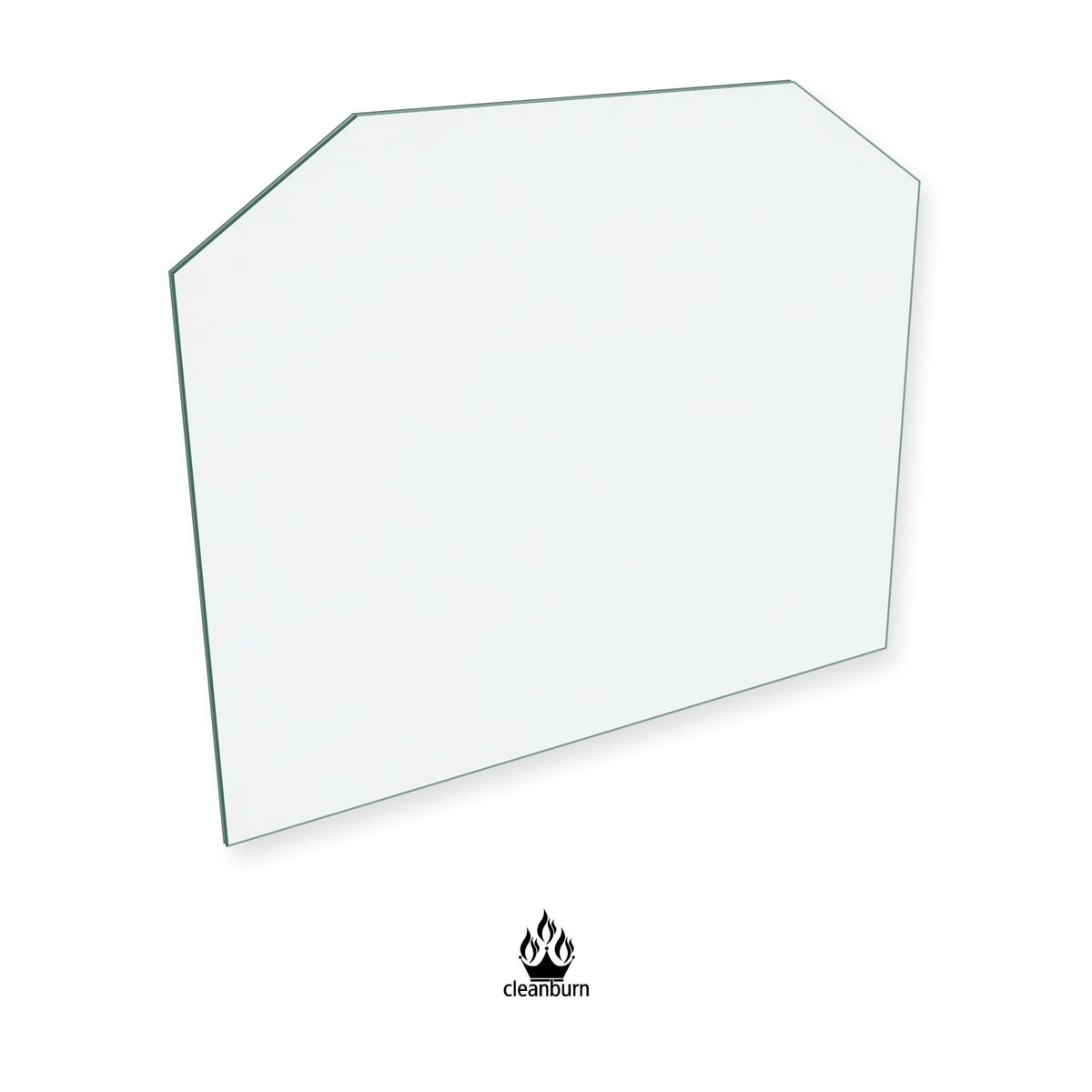 Sonderskoven New replacement stove glass, 350 mm high x 418 mm wide, 4 mm thick