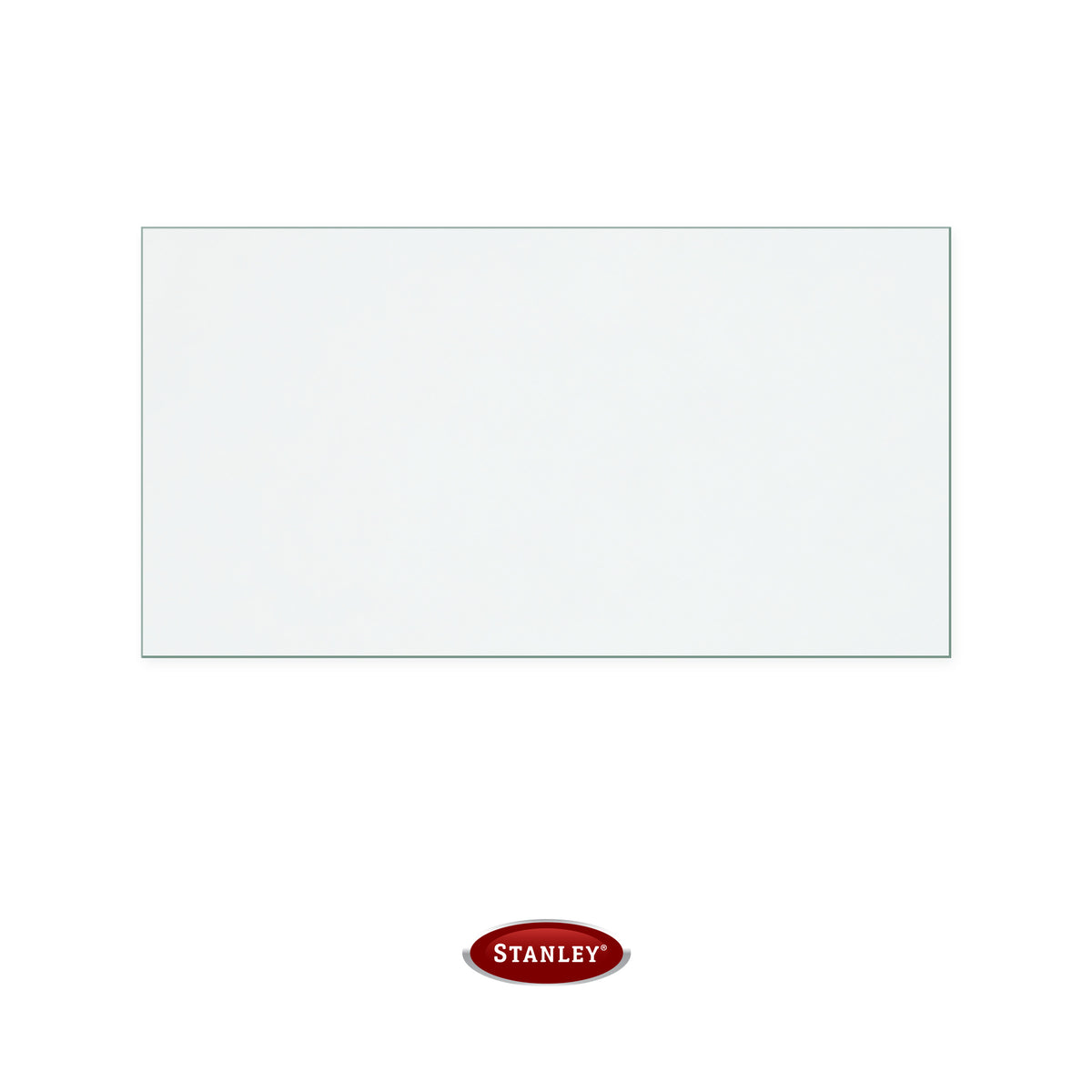 Stanley Super Star replacement stove glass, 68 mm high x 128 mm wide, 4 mm thick
