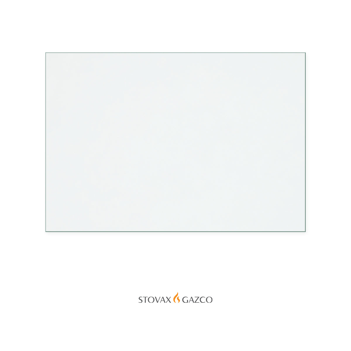Stovax County 5 Wide (Single Door Model) replacement stove glass, 277 mm high x 402 mm wide, 4 mm thick