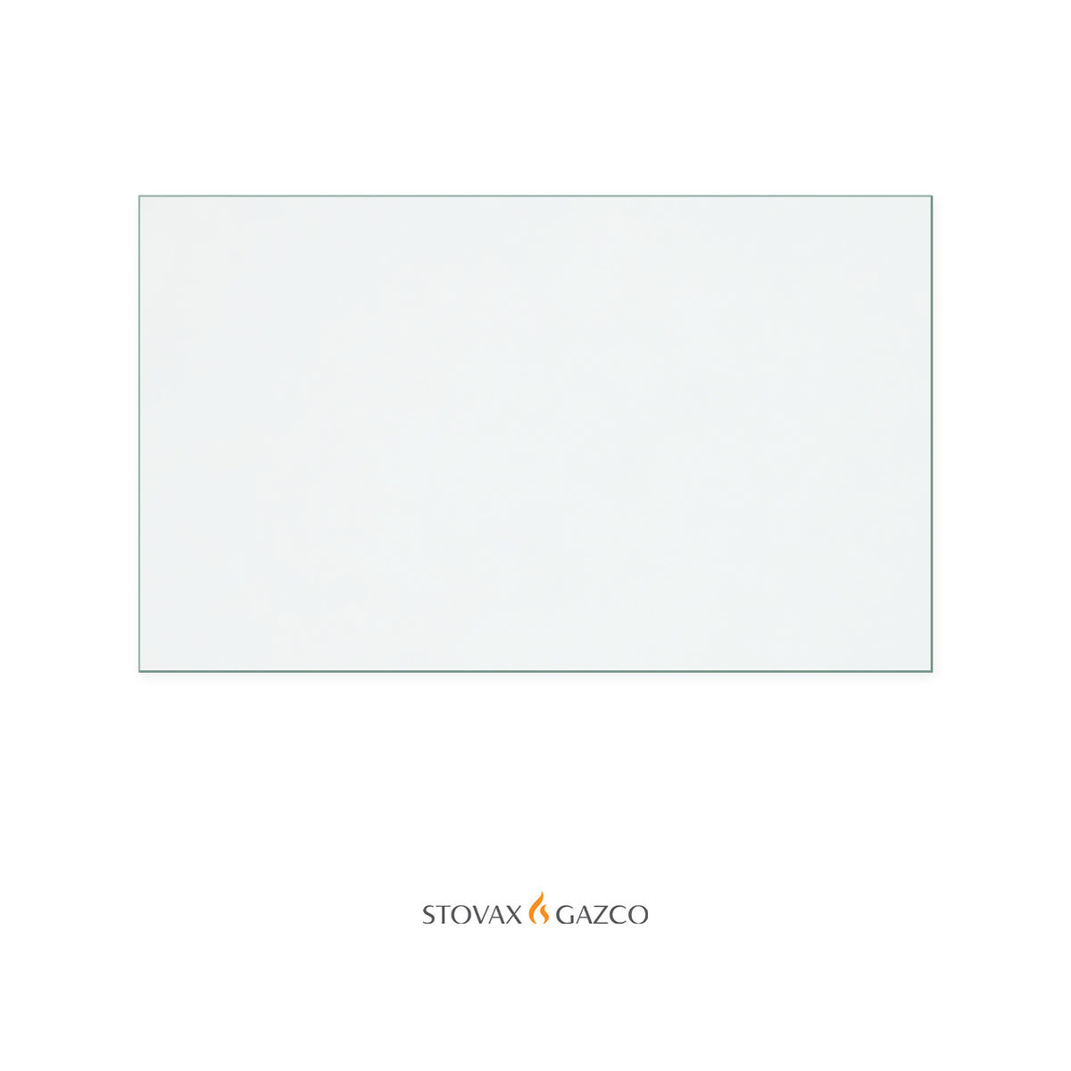 Stovax Ecoflame 10kW replacement stove glass, 300 mm high x 500 mm wide, 4 mm thick