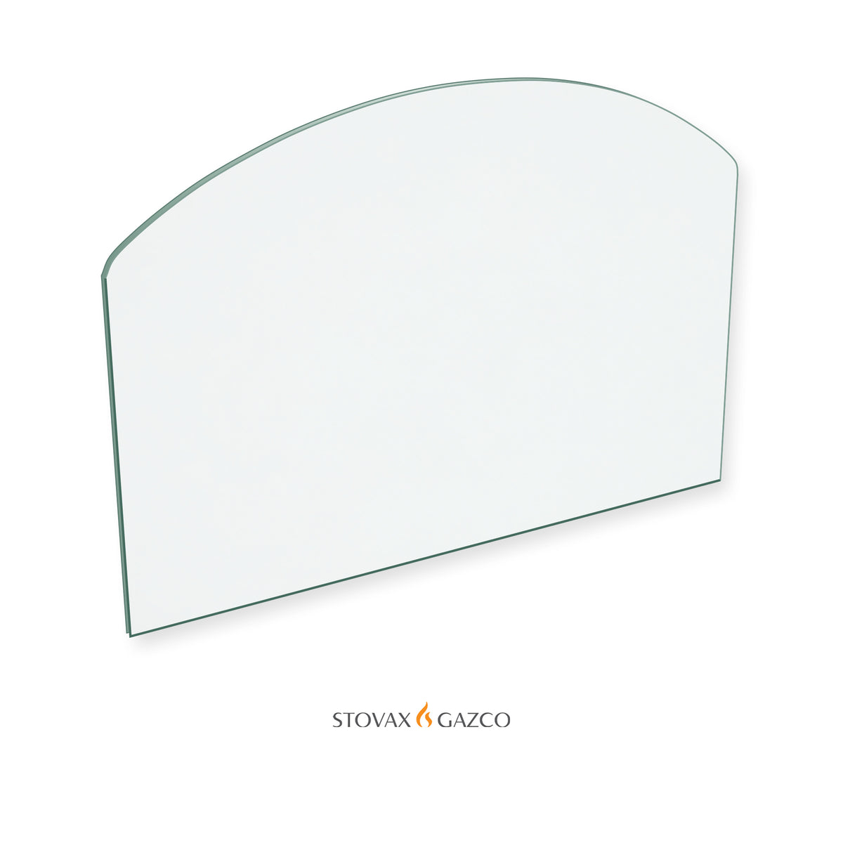 Stovax Huntingdon 25 MK1 replacement stove glass, 222 mm high x 318 mm wide, 4 mm thick