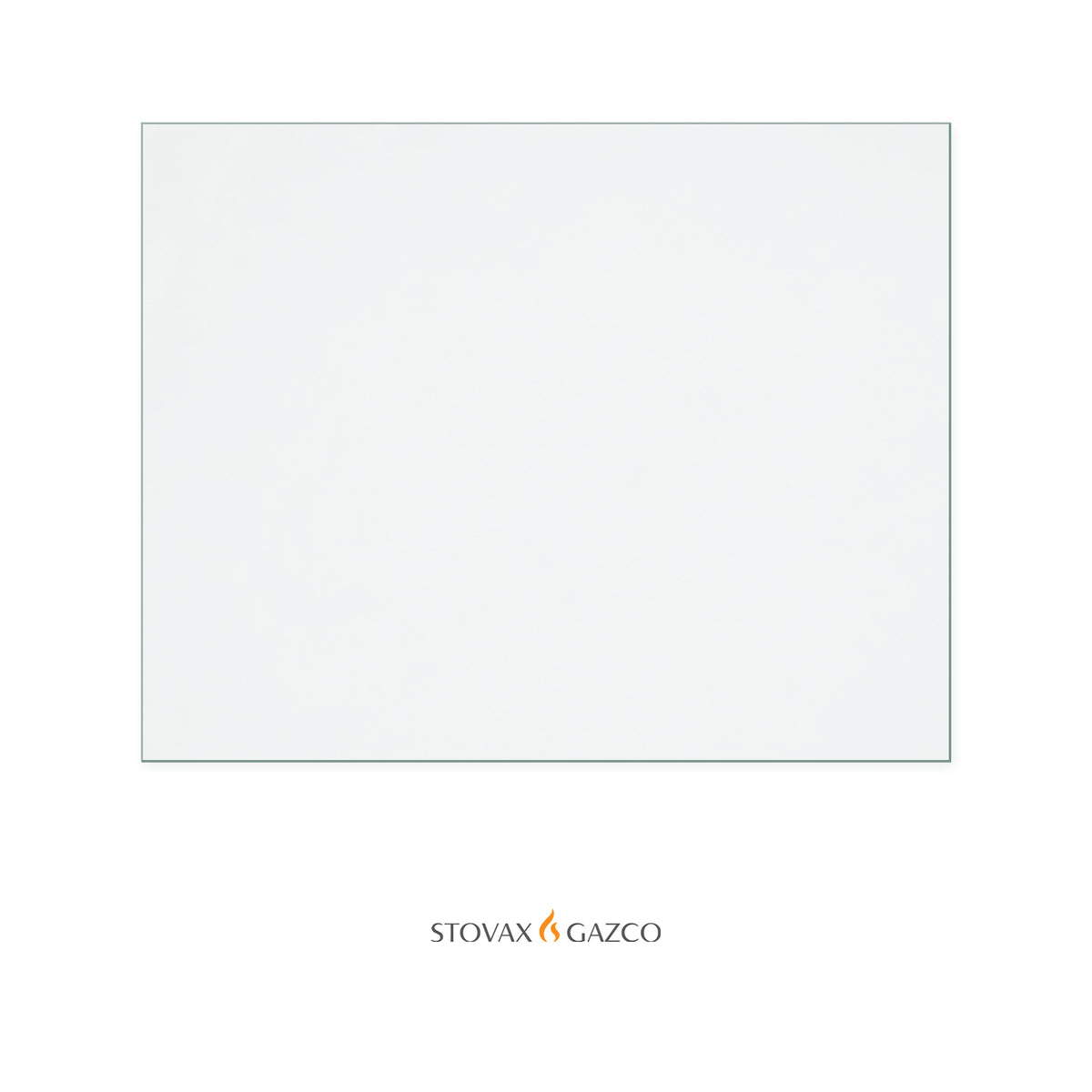 Stovax Huntingdon 30 Eco replacement stove glass, 300 mm high x 380 mm wide, 4 mm thick