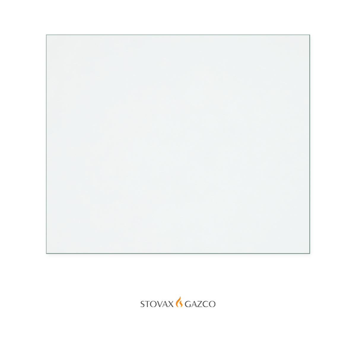 Stovax Riva 50 replacement stove glass, 357 mm high x 430 mm wide, 4 mm thick