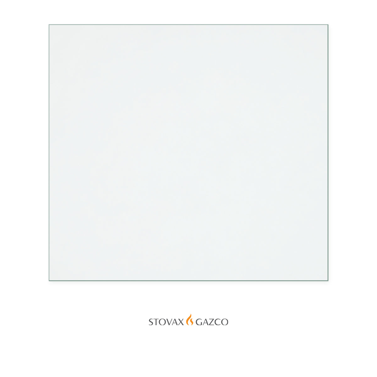Stovax Riva 55 replacement stove glass, 415 mm high x 452 mm wide, 4 mm thick