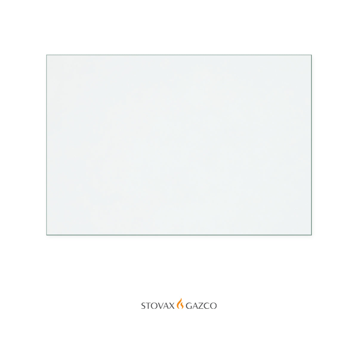 Stovax Riva 66 replacement stove glass, 357 mm high x 525 mm wide, 4 mm thick
