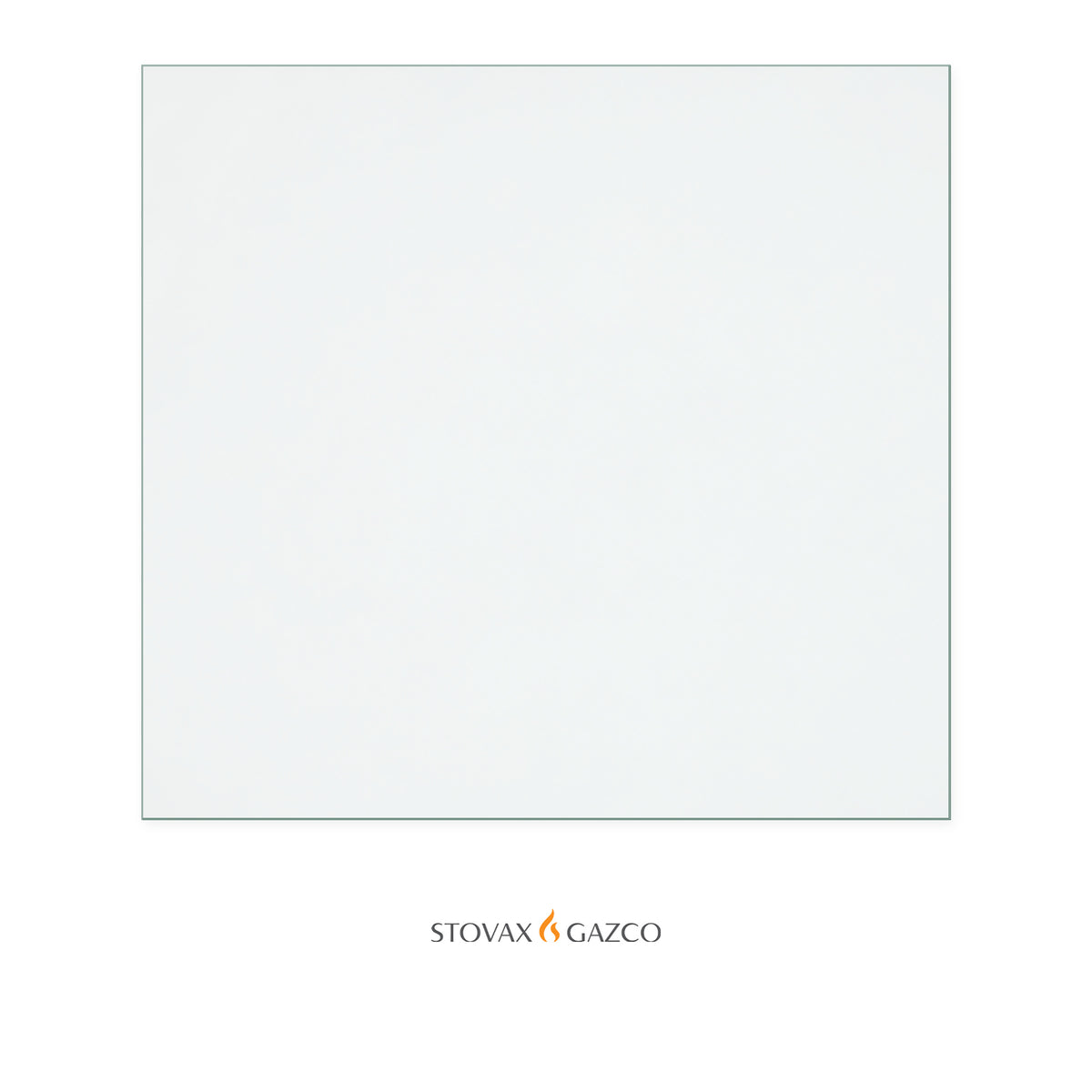 Stovax Riva Plus Small replacement stove glass, 237 mm high x 254 mm wide, 4 mm thick