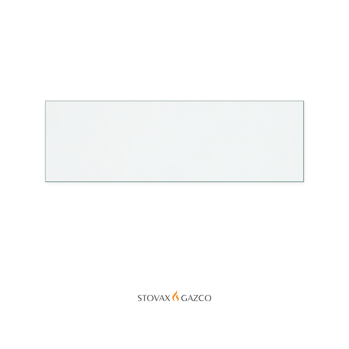 Stovax Riva Studio 3 replacement stove glass, 406 mm high x 1297 mm wide, 4 mm thick