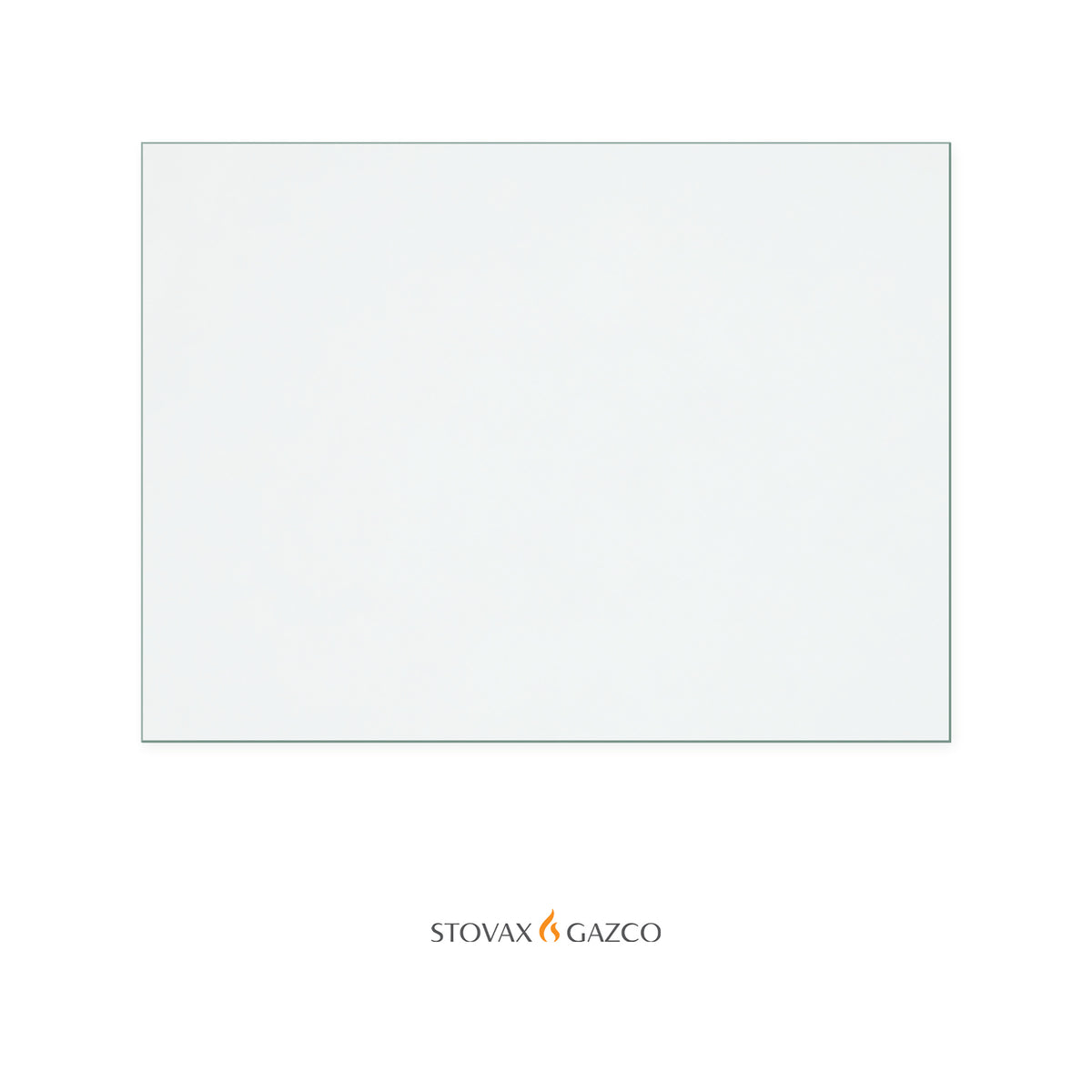 Stovax Riva Studio 500 replacement stove glass, 383 mm high x 517 mm wide, 4 mm thick