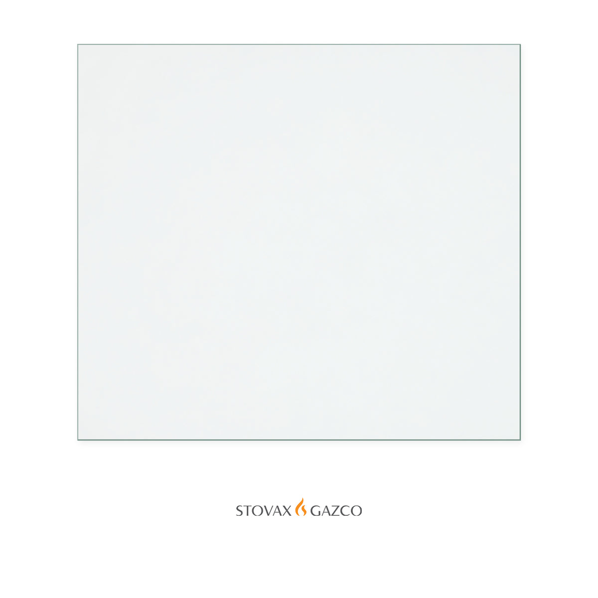 Stovax Riva Vision Small replacement stove glass, 371 mm high x 415 mm wide, 4 mm thick