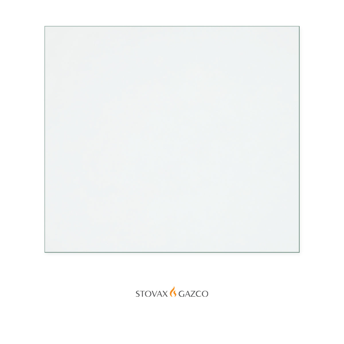 Stovax Riva2 55 replacement stove glass, 413 mm high x 465 mm wide, 4 mm thick