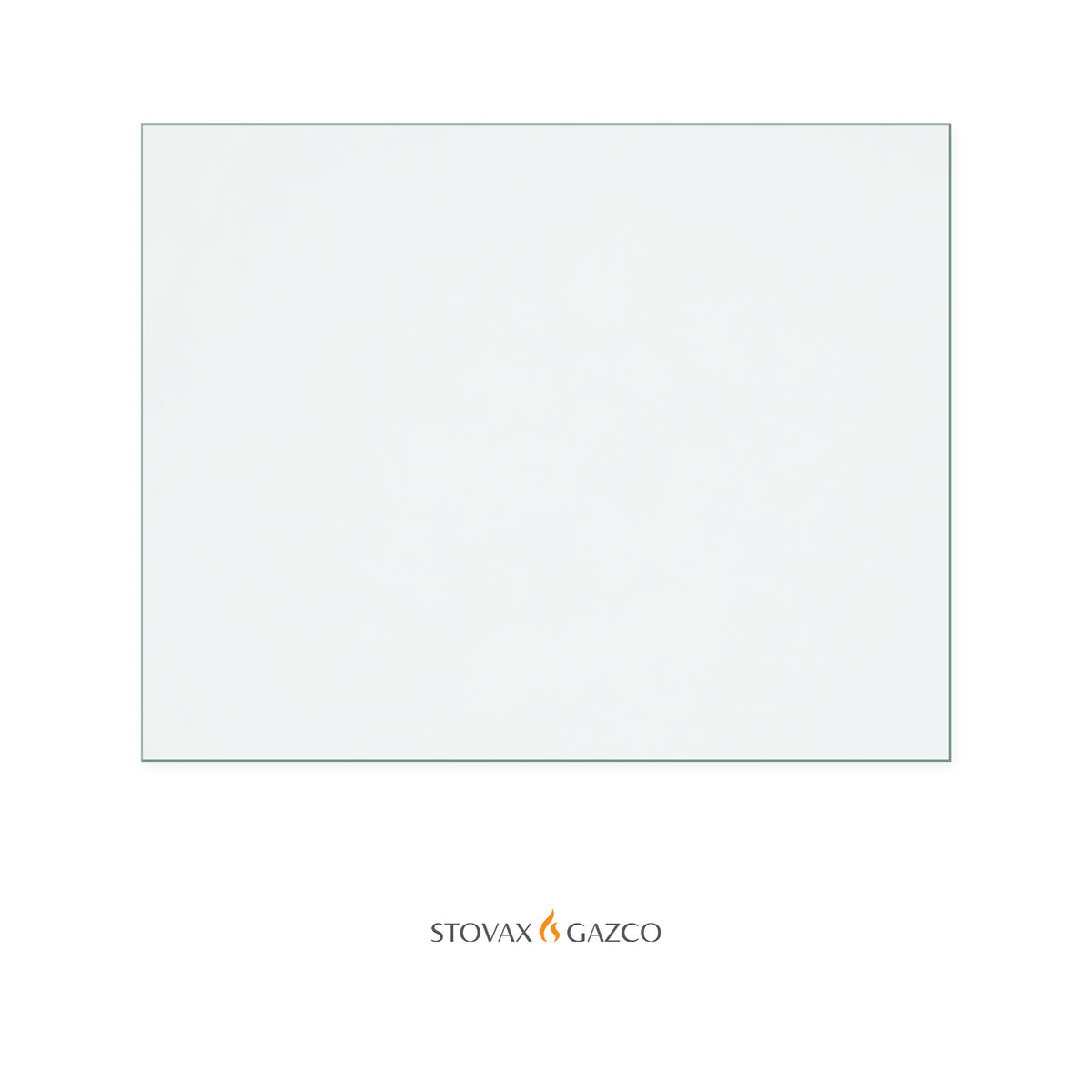 Stovax Stockton 4 replacement stove glass, 208 mm high x 264 mm wide, 4 mm thick