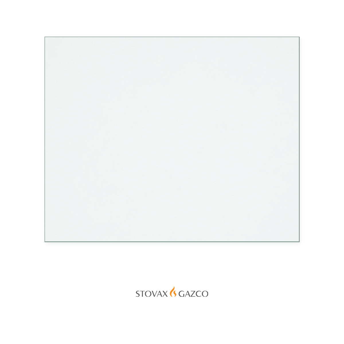 Stovax Stockton 5 replacement stove glass, 227 mm high x 282 mm wide, 4 mm thick