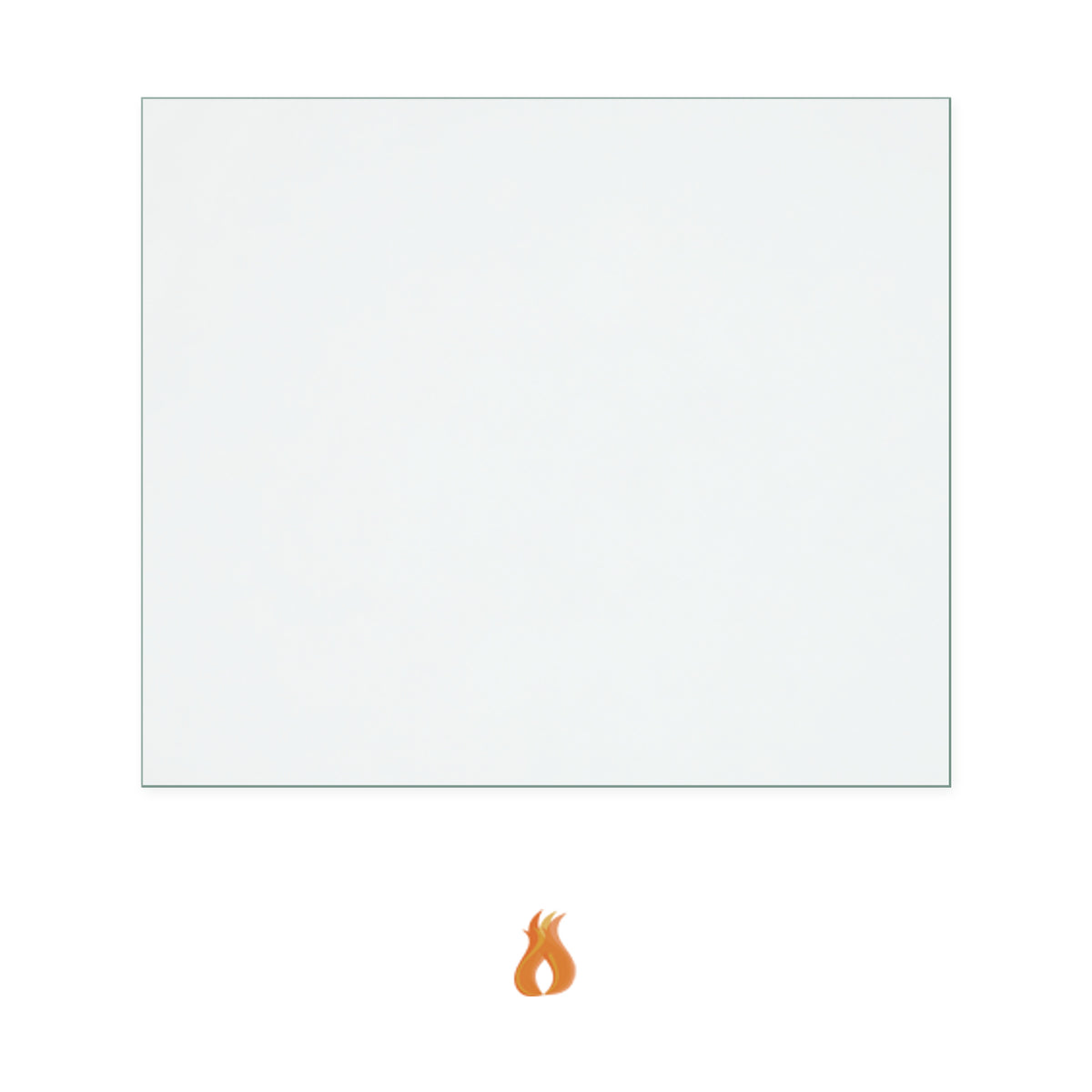 Stove World UK Coseyfire 8 replacement stove glass, 230 mm high x 270 mm wide, 4 mm thick
