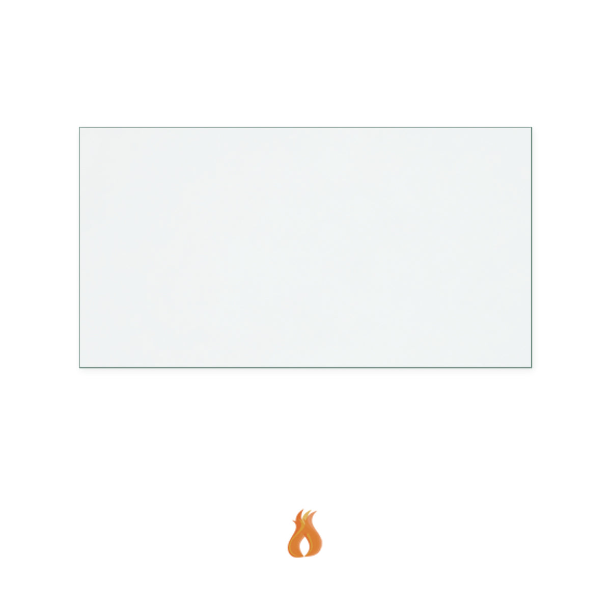 Stove World UK Cosyfire 22 (Template 2 / Design 2) replacement stove glass, 227 mm high x 427 mm wide, 4 mm thick