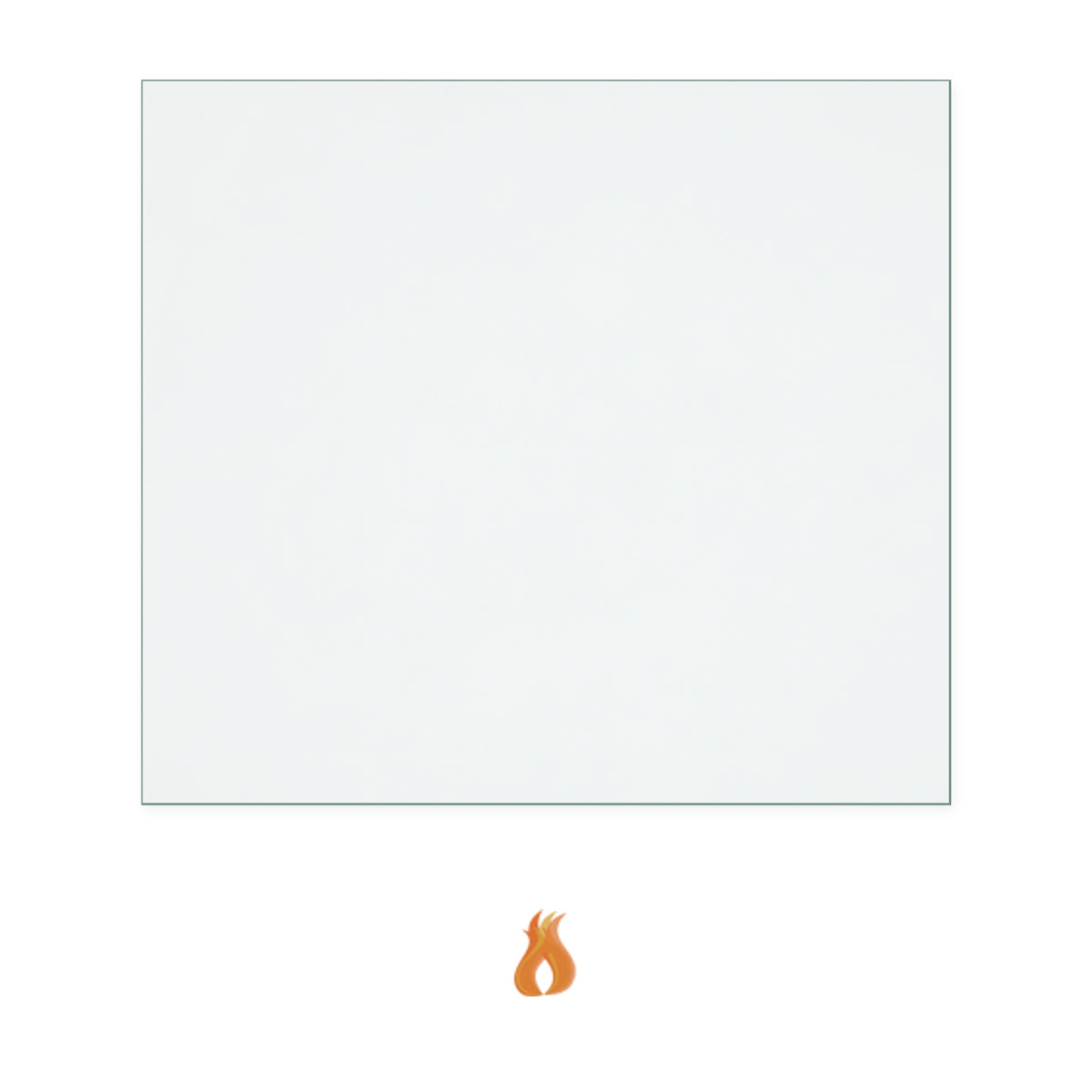 Stove World UK Hampton 5kw replacement stove glass, 300 mm high x 335 mm wide, 4 mm thick