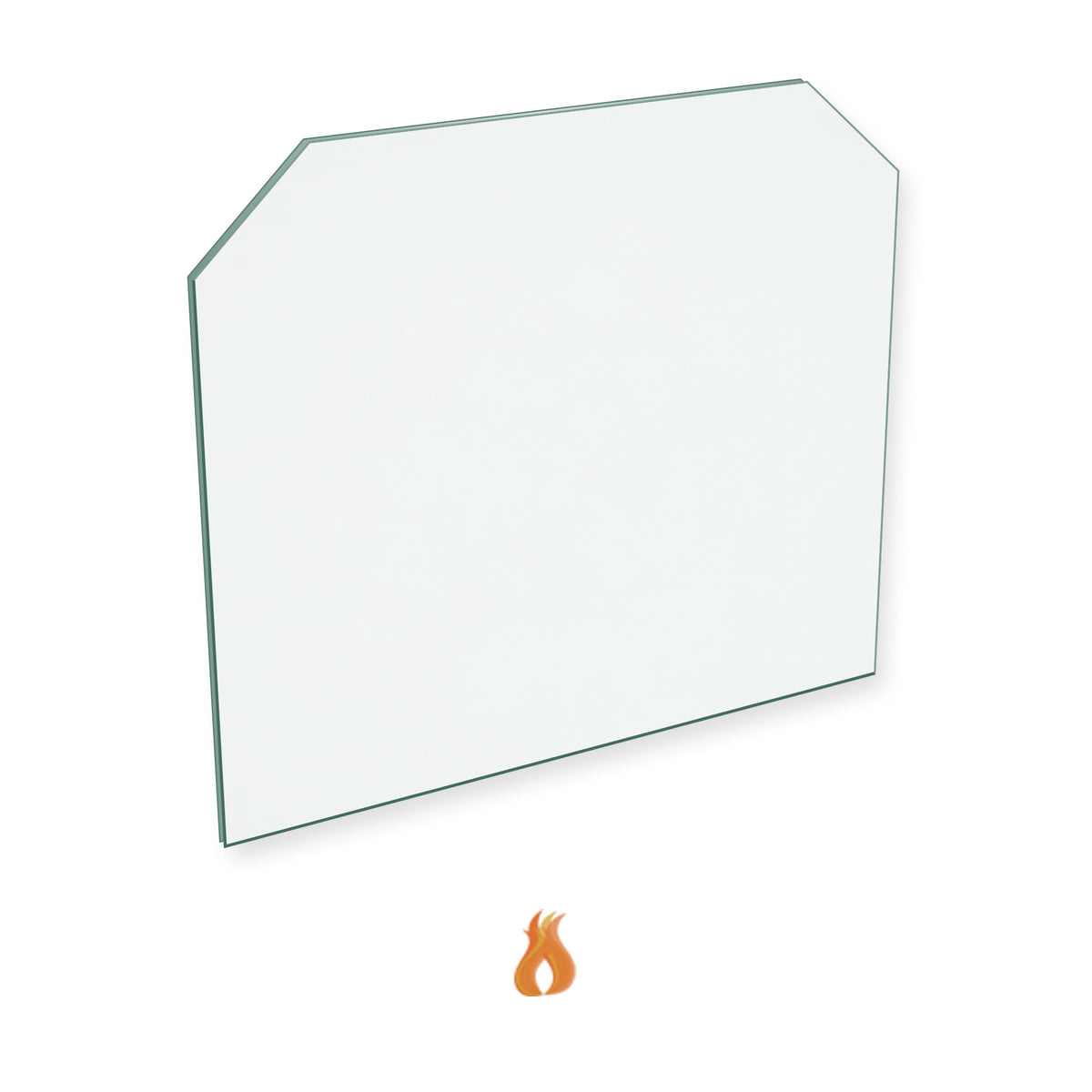 Stove World UK Pentridge replacement stove glass, 227 mm high x 260 mm wide, 4 mm thick