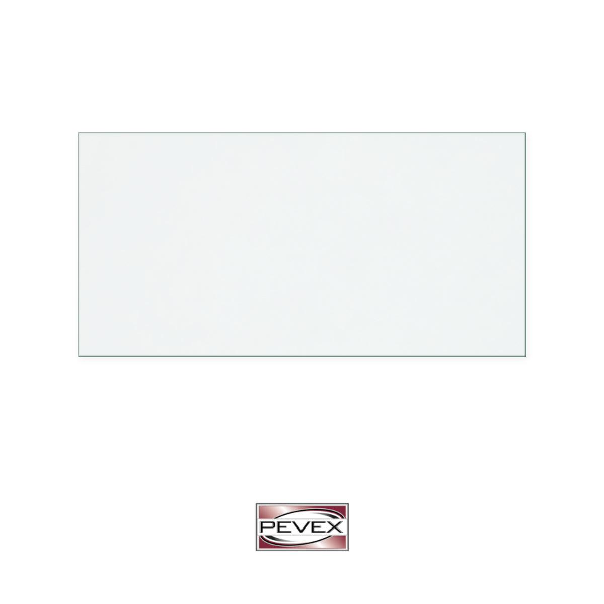 Suffolk Stoves ST1018 replacement stove glass, 105 mm high x 210 mm wide, 4 mm thick