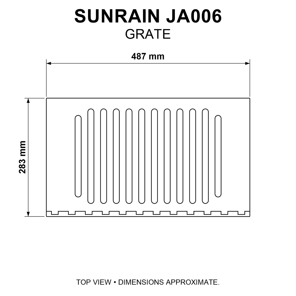 Sunrain JA006 Grate