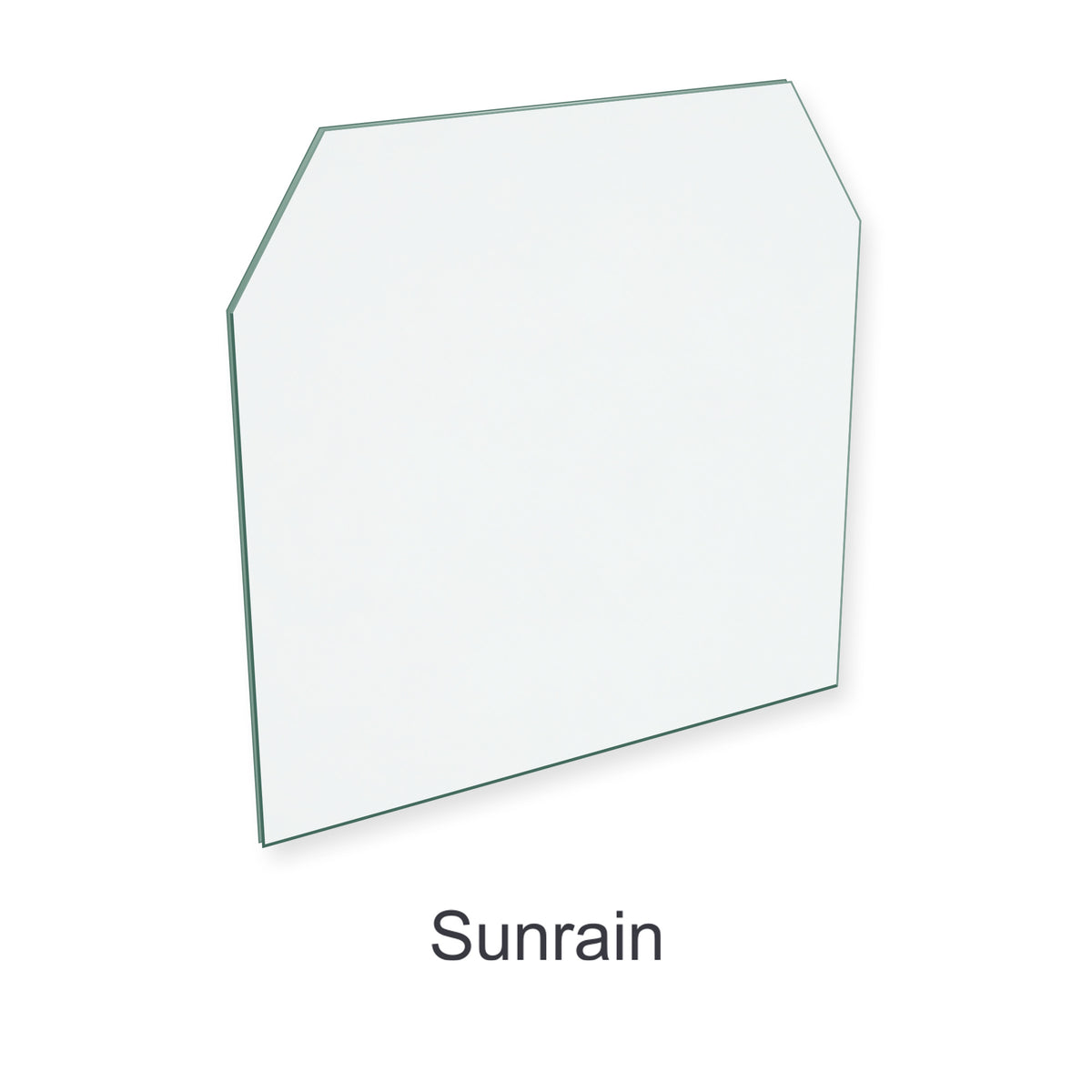 Sunrain Ja Stoves Ja004 replacement stove glass, 276 mm high x 277 mm wide, 4 mm thick