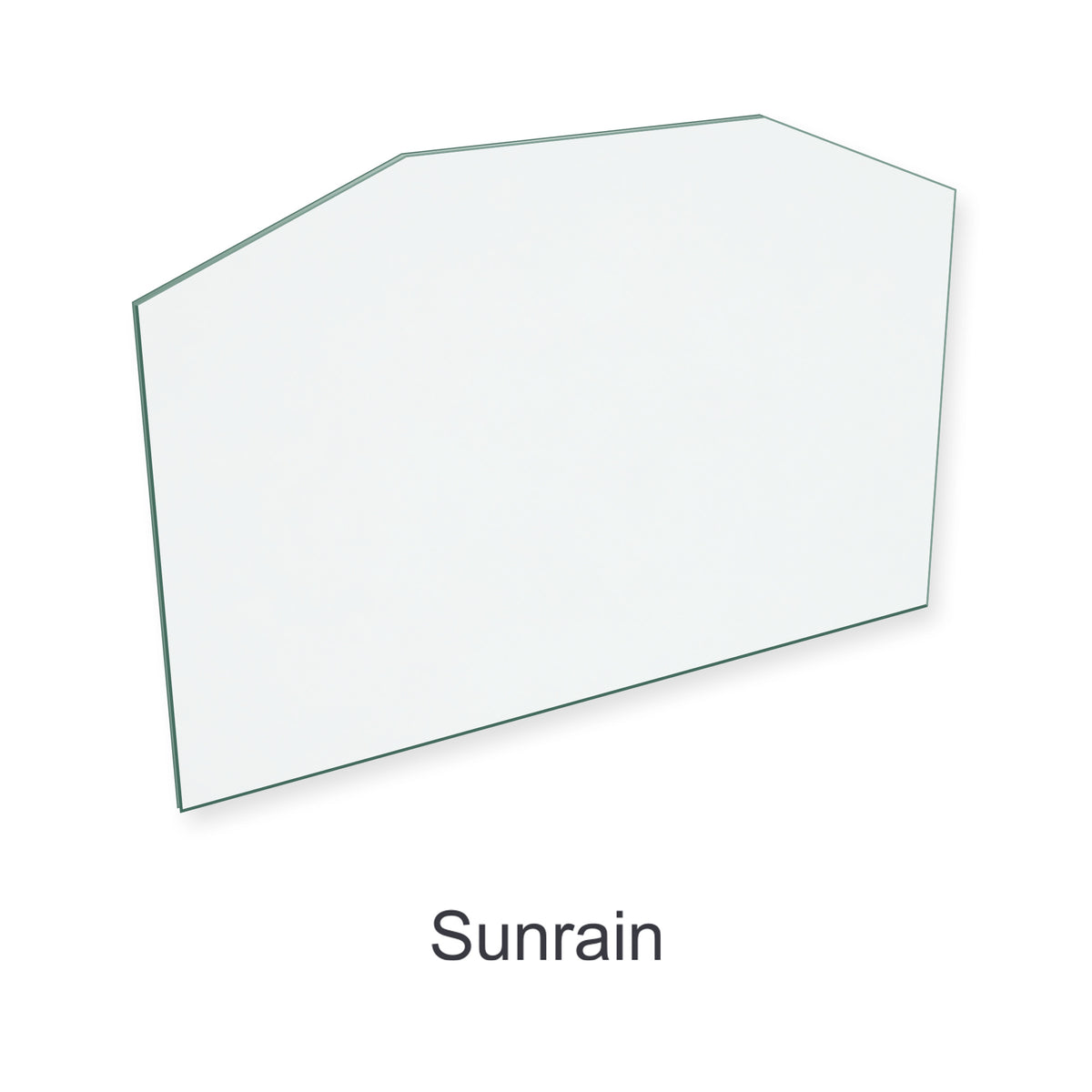 Sunrain Ja Stoves Ja062 replacement stove glass, 260 mm high x 392 mm wide, 4 mm thick