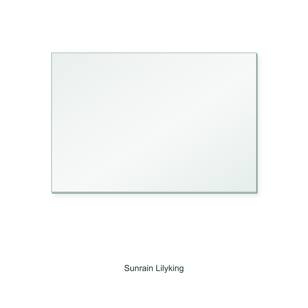 Sunrain Lilyking JA 046B replacement stove glass, rectangle