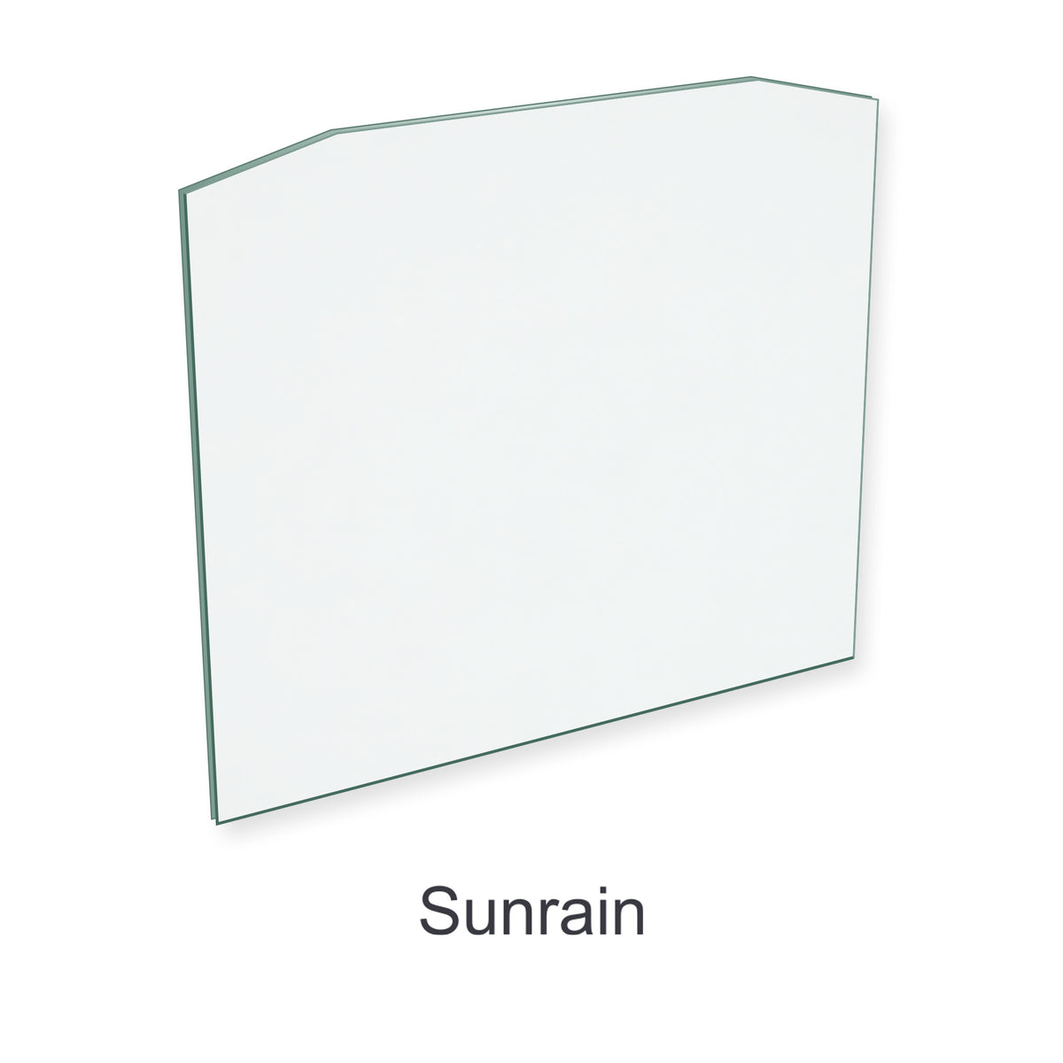 Sunrain Ja Stoves Ja061 replacement stove glass, 210 mm high x 240 mm wide, 4 mm thick