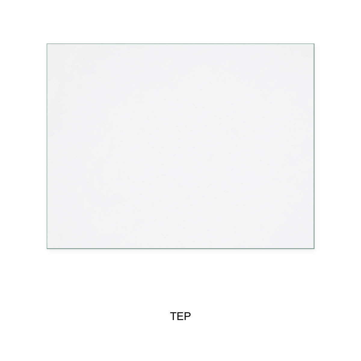 TEP Clock 1 – 4Kw Gas Stove replacement stove glass, 270 mm high x 352 mm wide, 4 mm thick