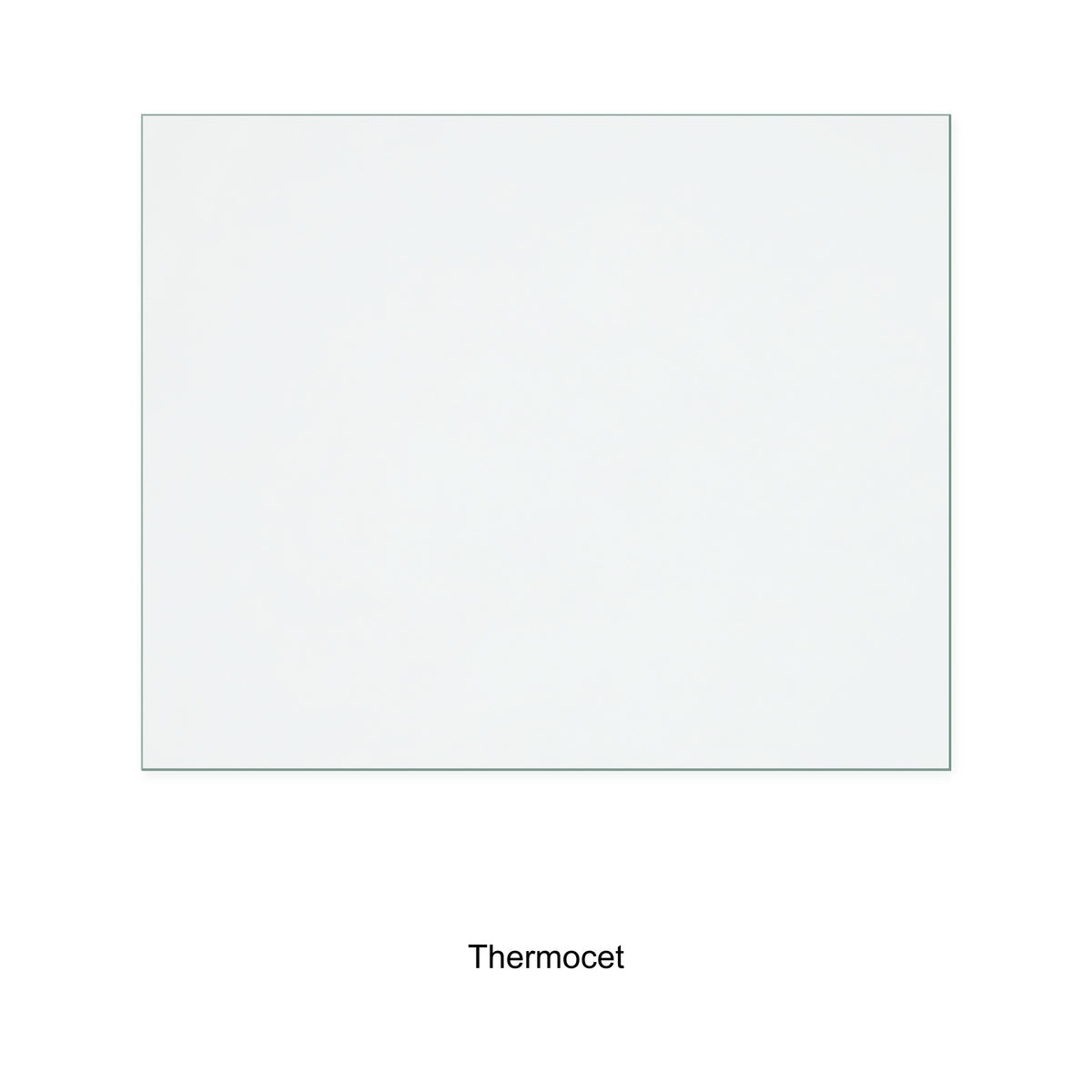 Thermocet Brooklyn MK1 replacement stove glass, 158 mm high x 195 mm wide, 4 mm thick