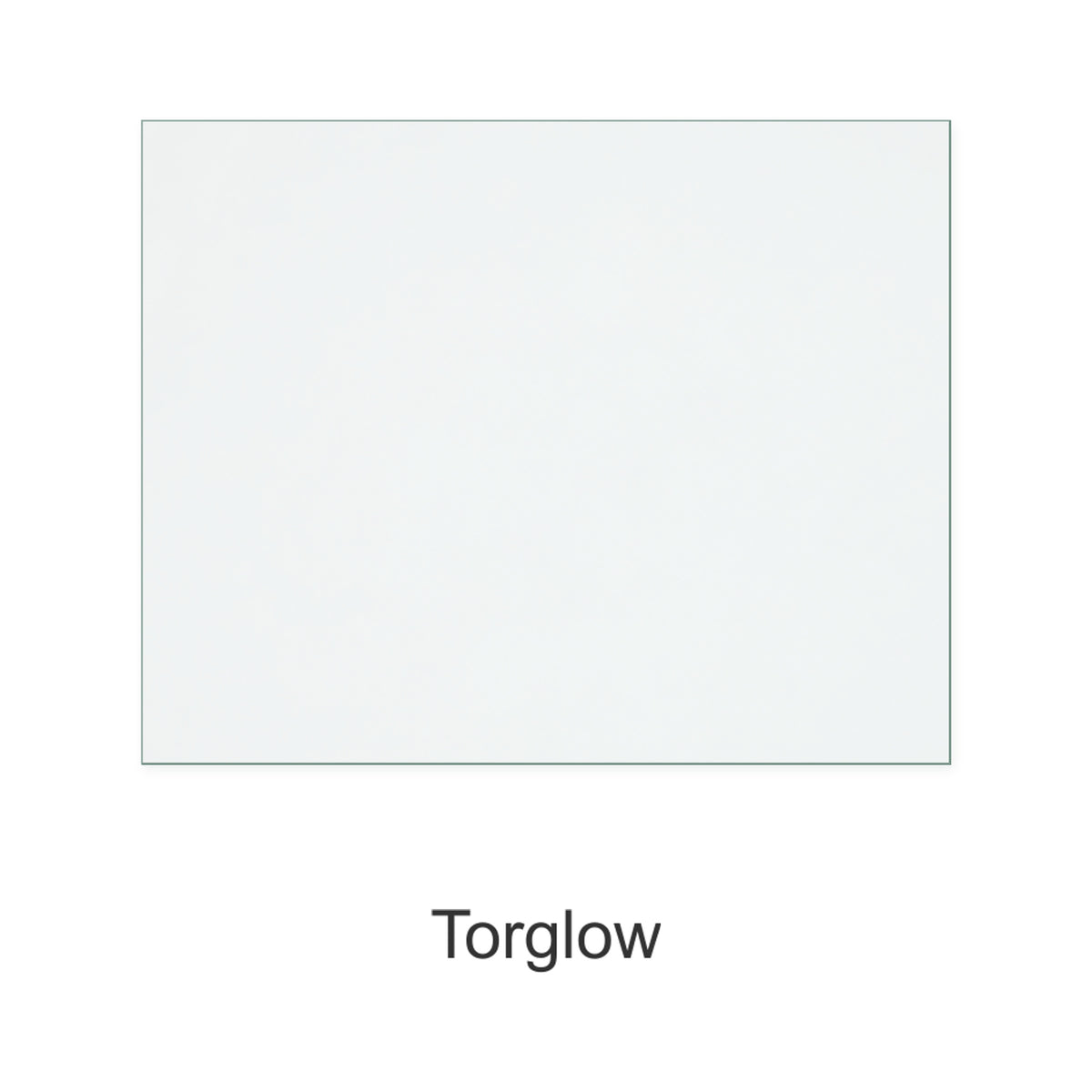 Torglow D (Single Panel) replacement stove glass, 234 mm high x 294 mm wide, 4 mm thick