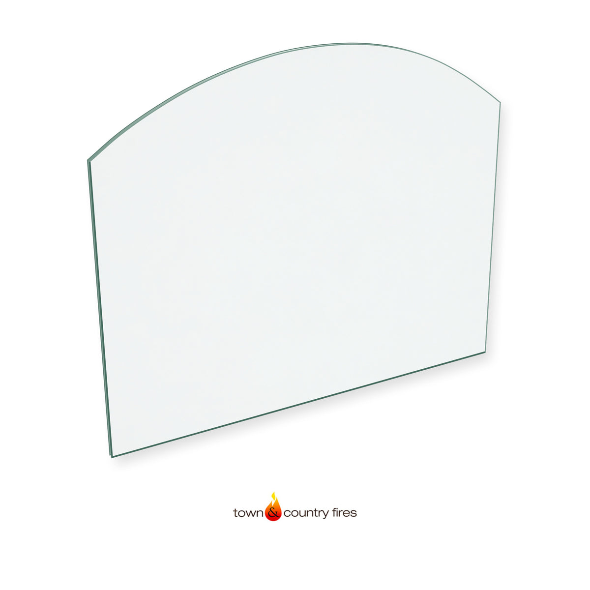 Town & Country Kirkdale replacement stove glass, 281 mm high x 340 mm wide, 4 mm thick