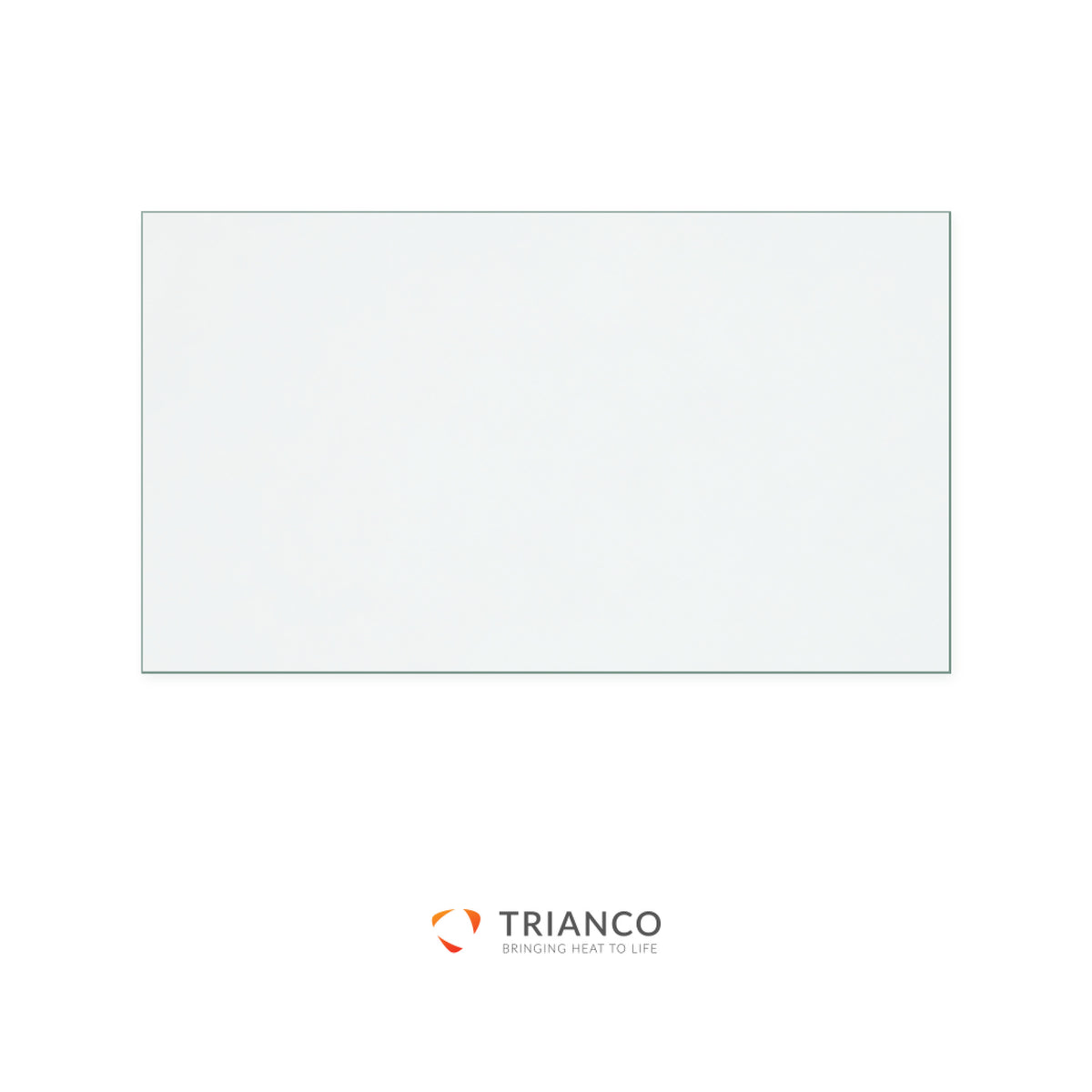 Trianco International replacement stove glass, 228 mm high x 400 mm wide, 4 mm thick