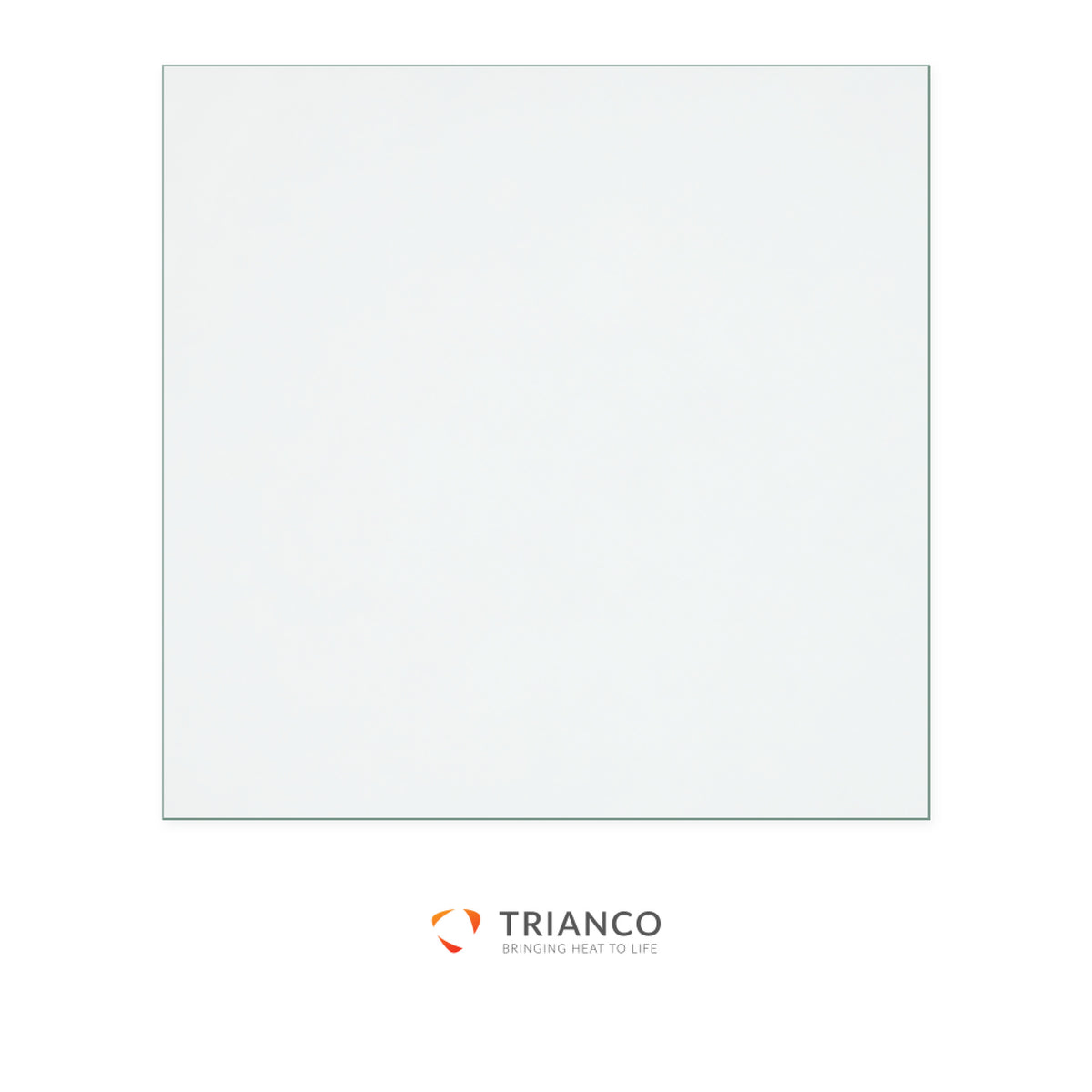 Trianco Newton 5kW - Template 1 replacement stove glass, 236 mm high x 240 mm wide, 4 mm thick
