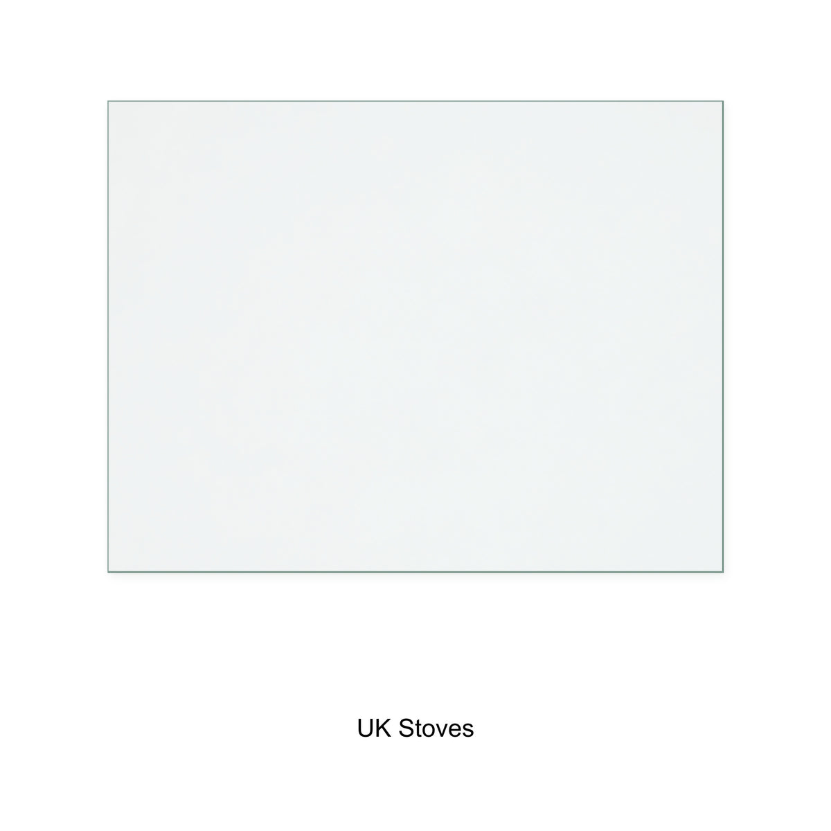UK Stoves Sunrain JA035 replacement stove glass, 255 mm high x 333 mm wide, 4 mm thick